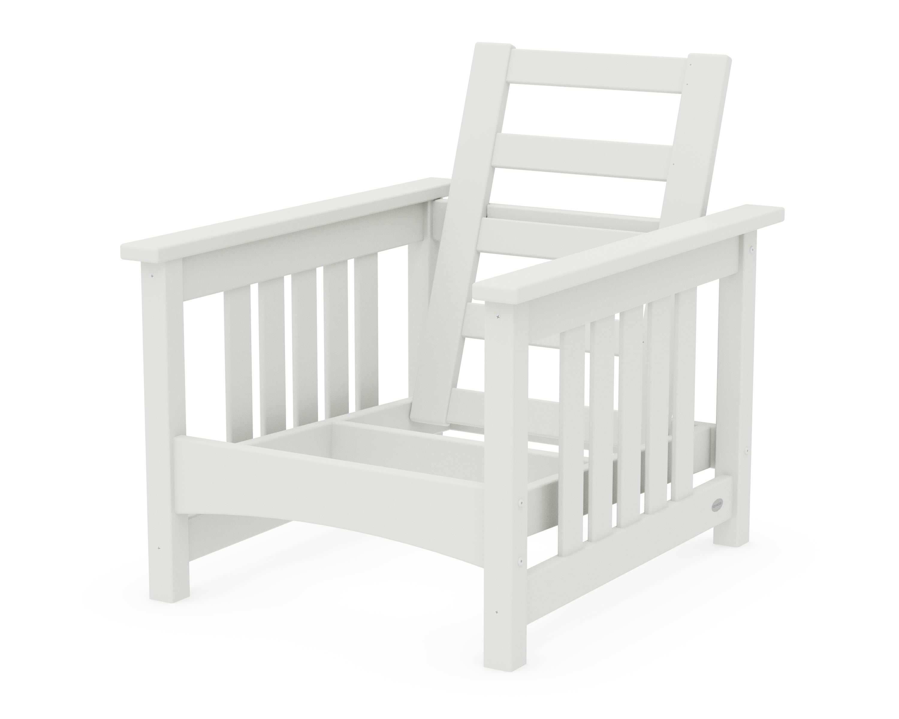 POLYWOOD® Club Mission Chair Frame in White