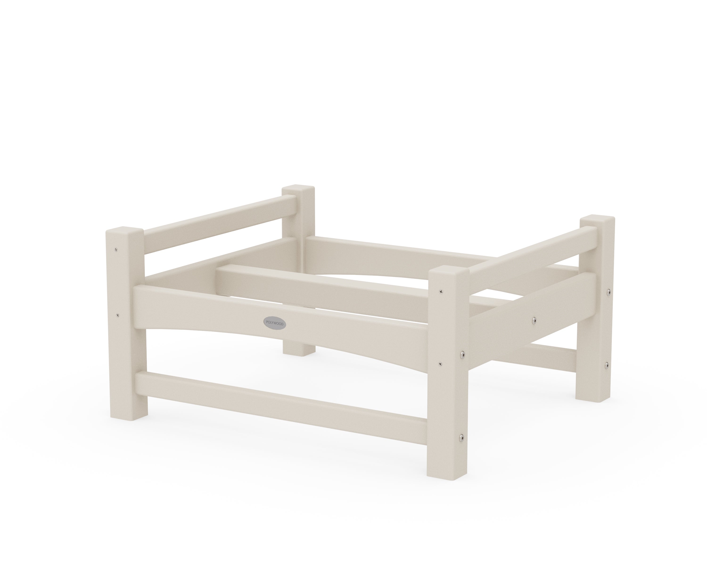 POLYWOOD® Club Ottoman Frame in Sand
