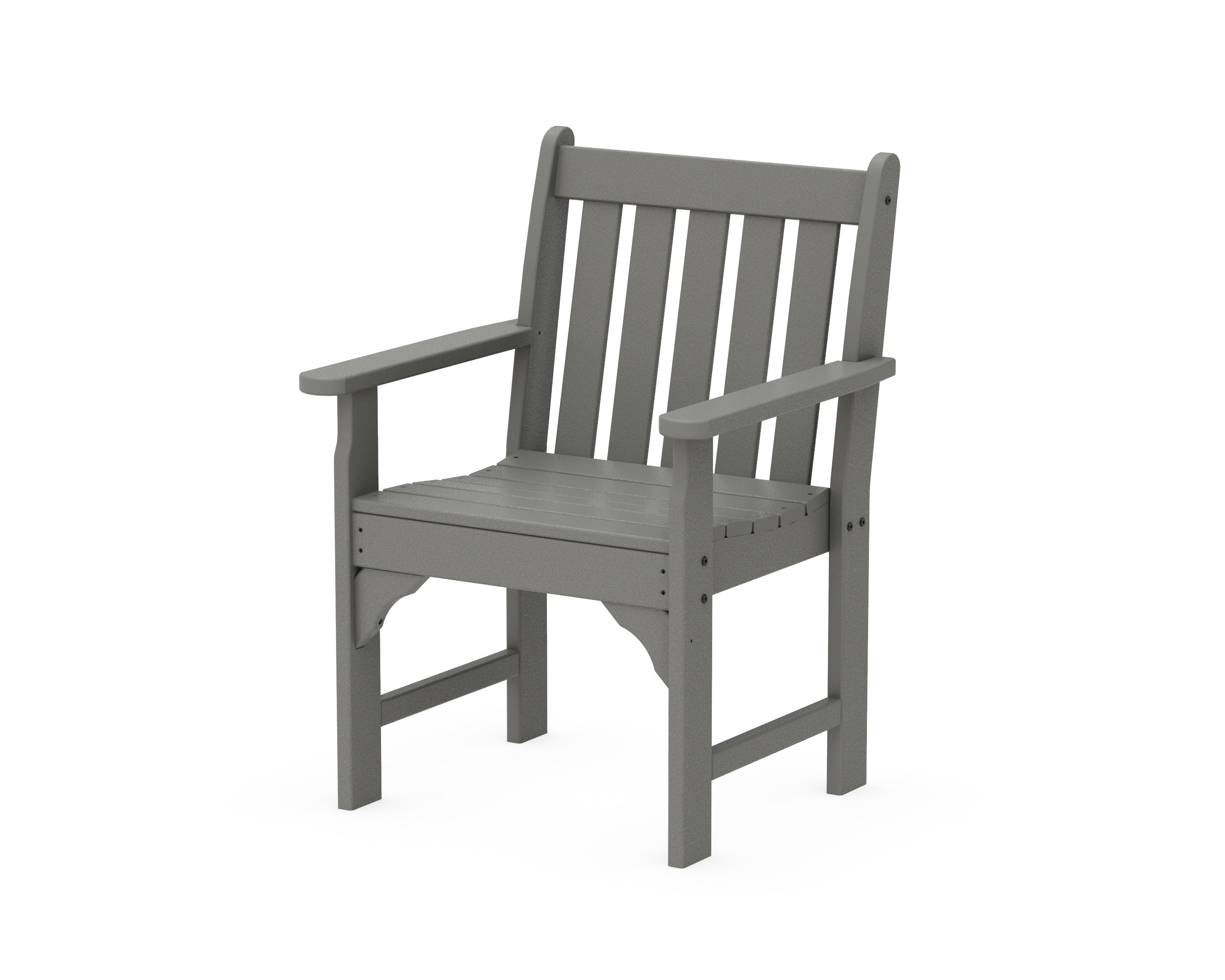 POLYWOOD® Vineyard Garden Arm Chair in Slate Grey