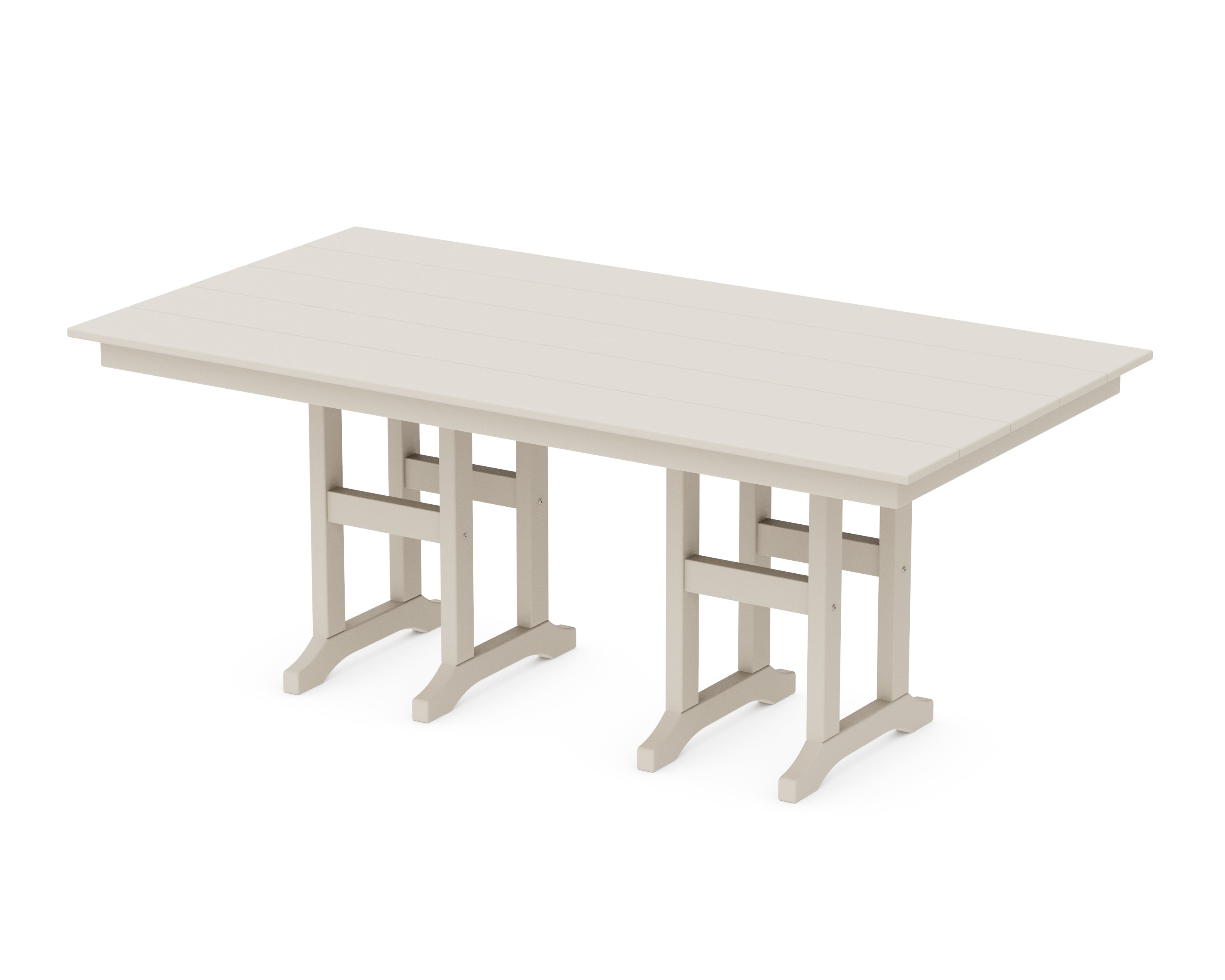 POLYWOOD® Farmhouse 37" x 72" Dining Table in Sand