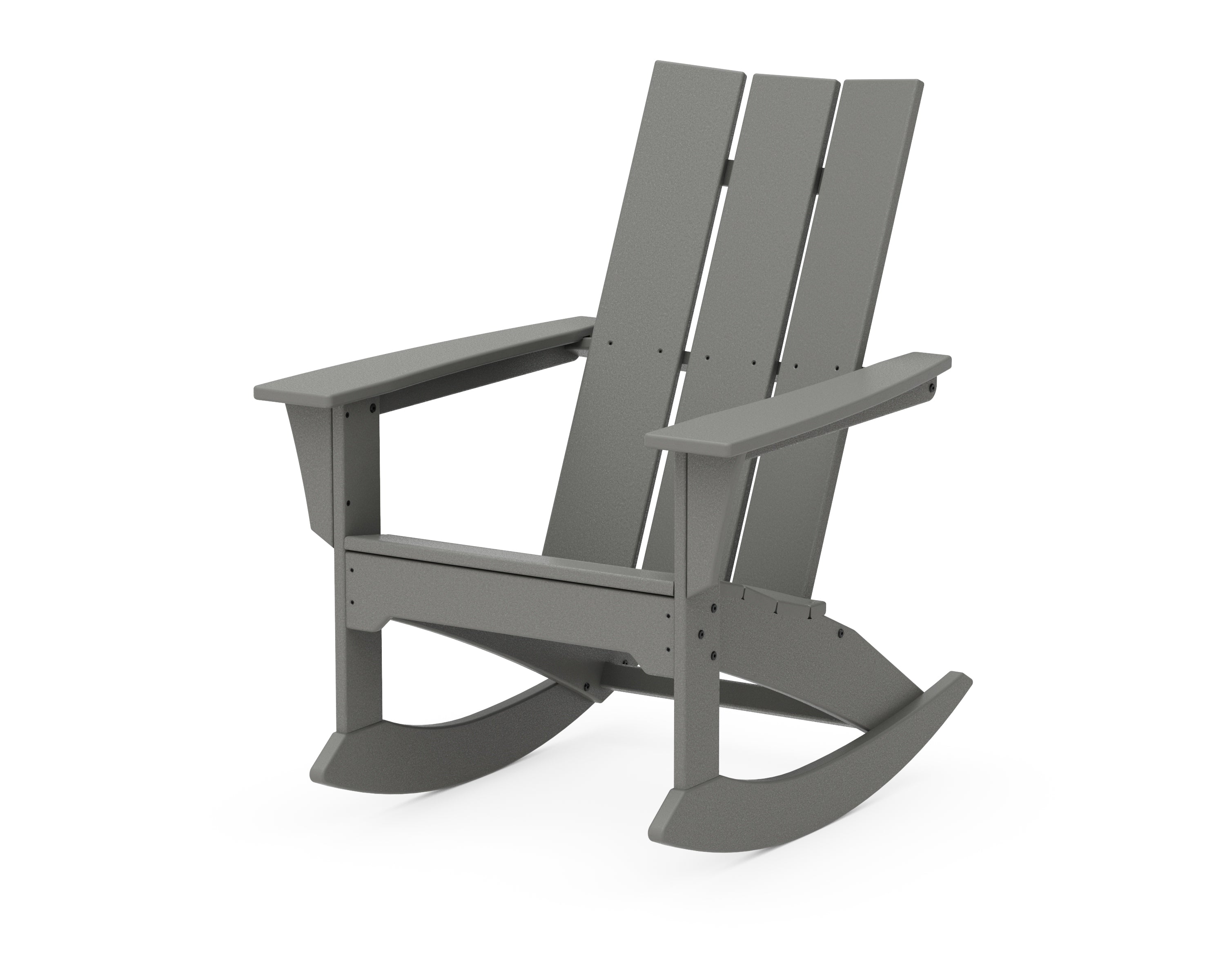 POLYWOOD® Modern Adirondack Rocker in Slate Grey