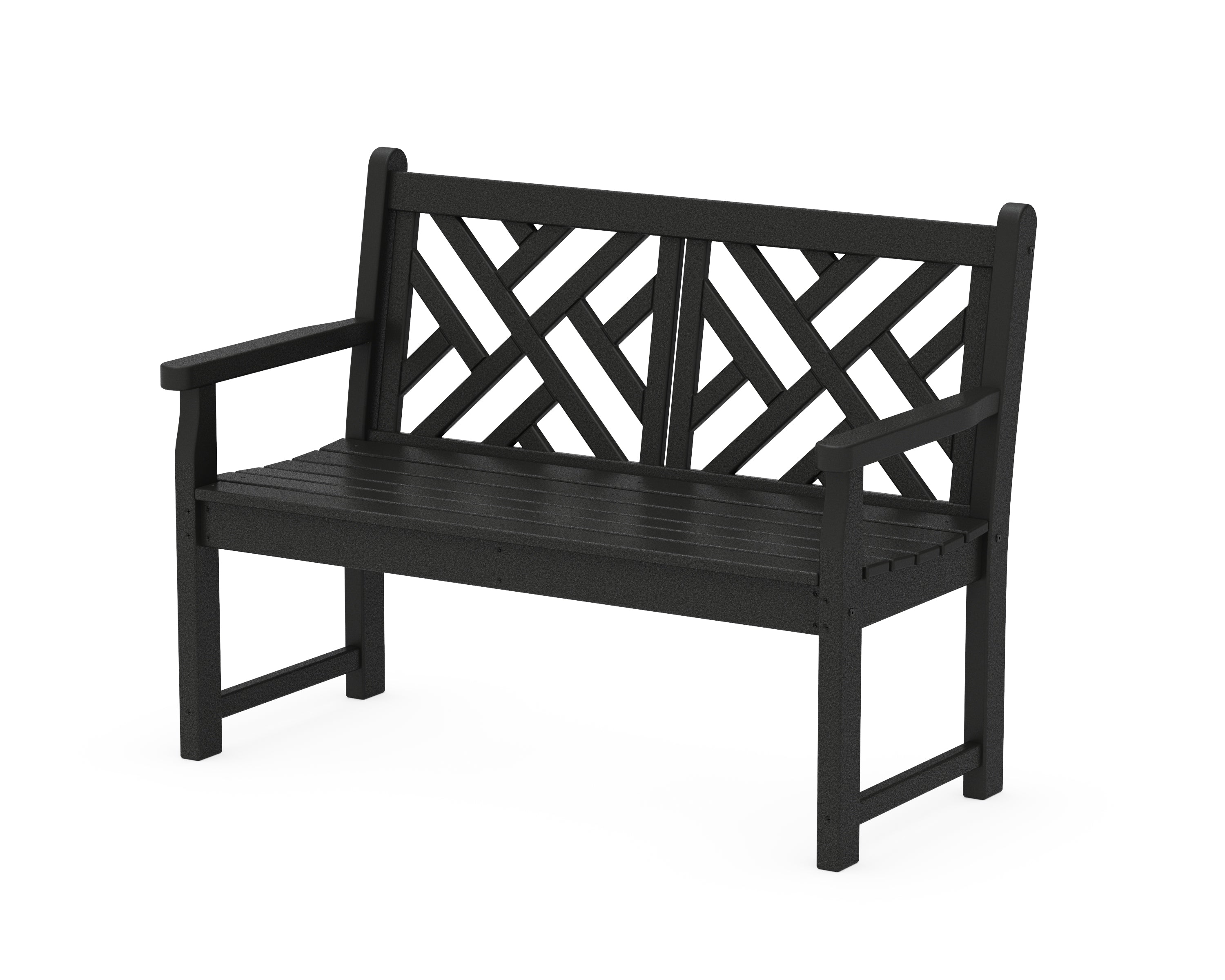 POLYWOOD® Chippendale 48" Bench in Black