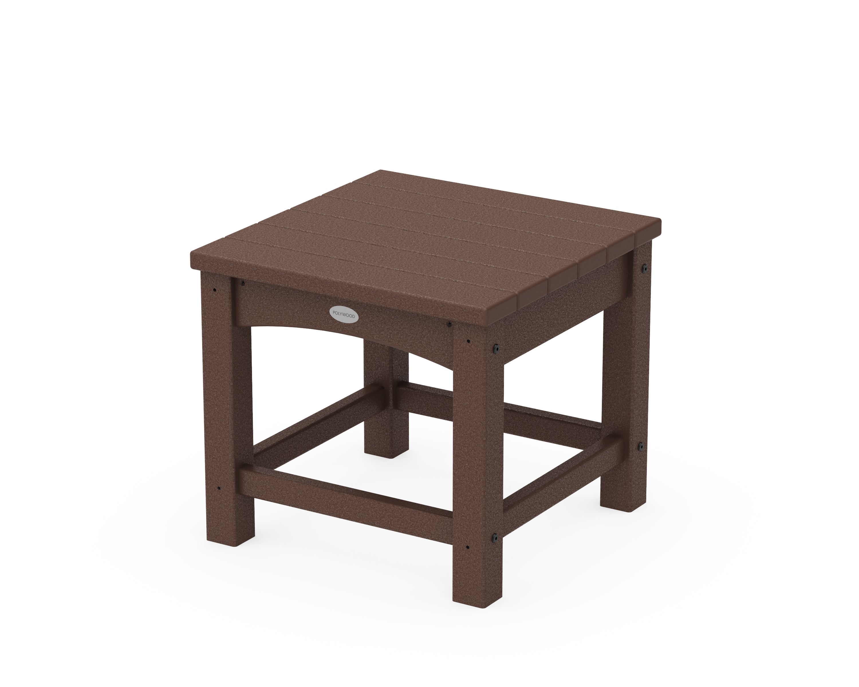 POLYWOOD® Club 18" End Table in Mahogany