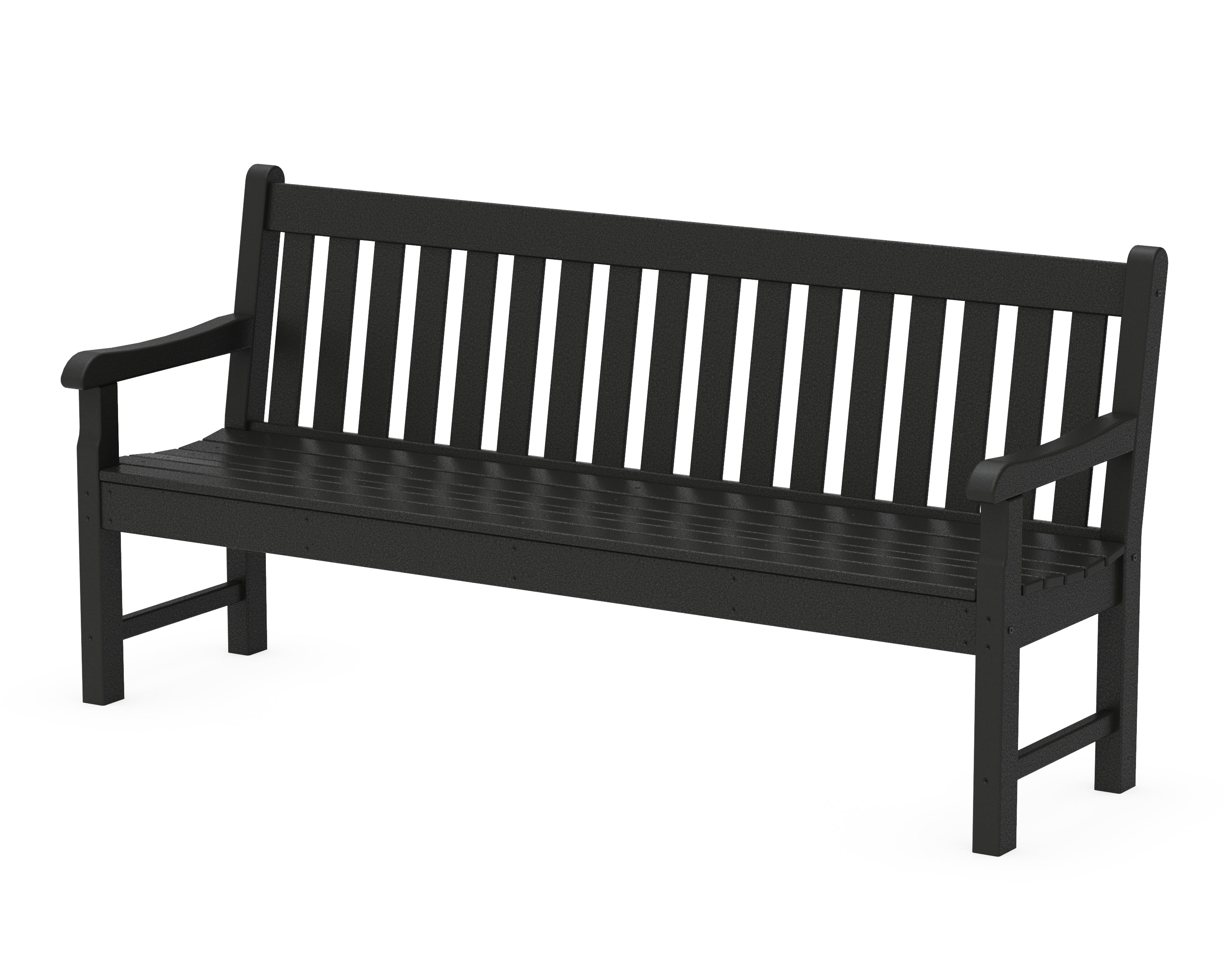 POLYWOOD® Rockford 72" Bench in Black