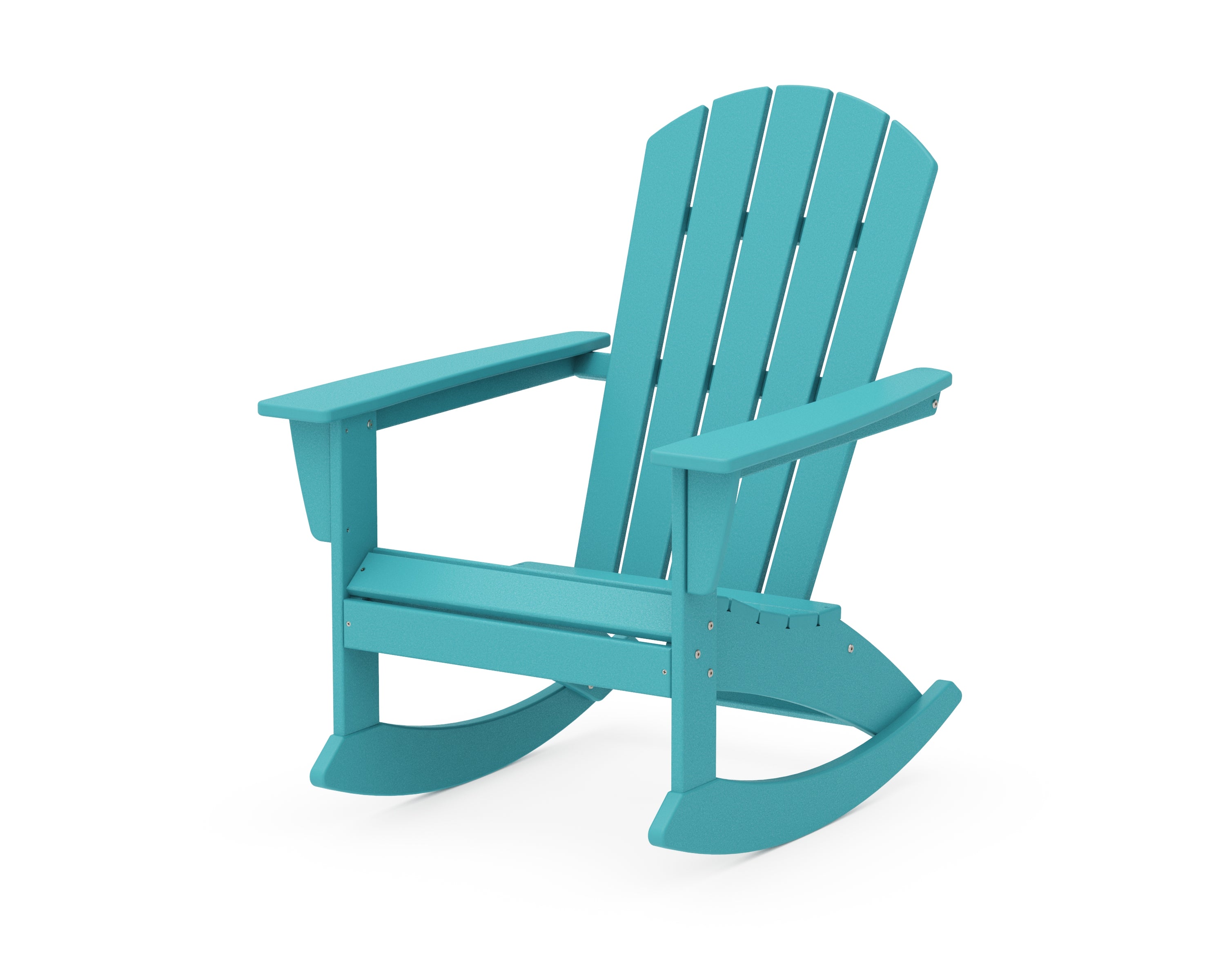 POLYWOOD® Nautical Adirondack Rocking Chair in Aruba