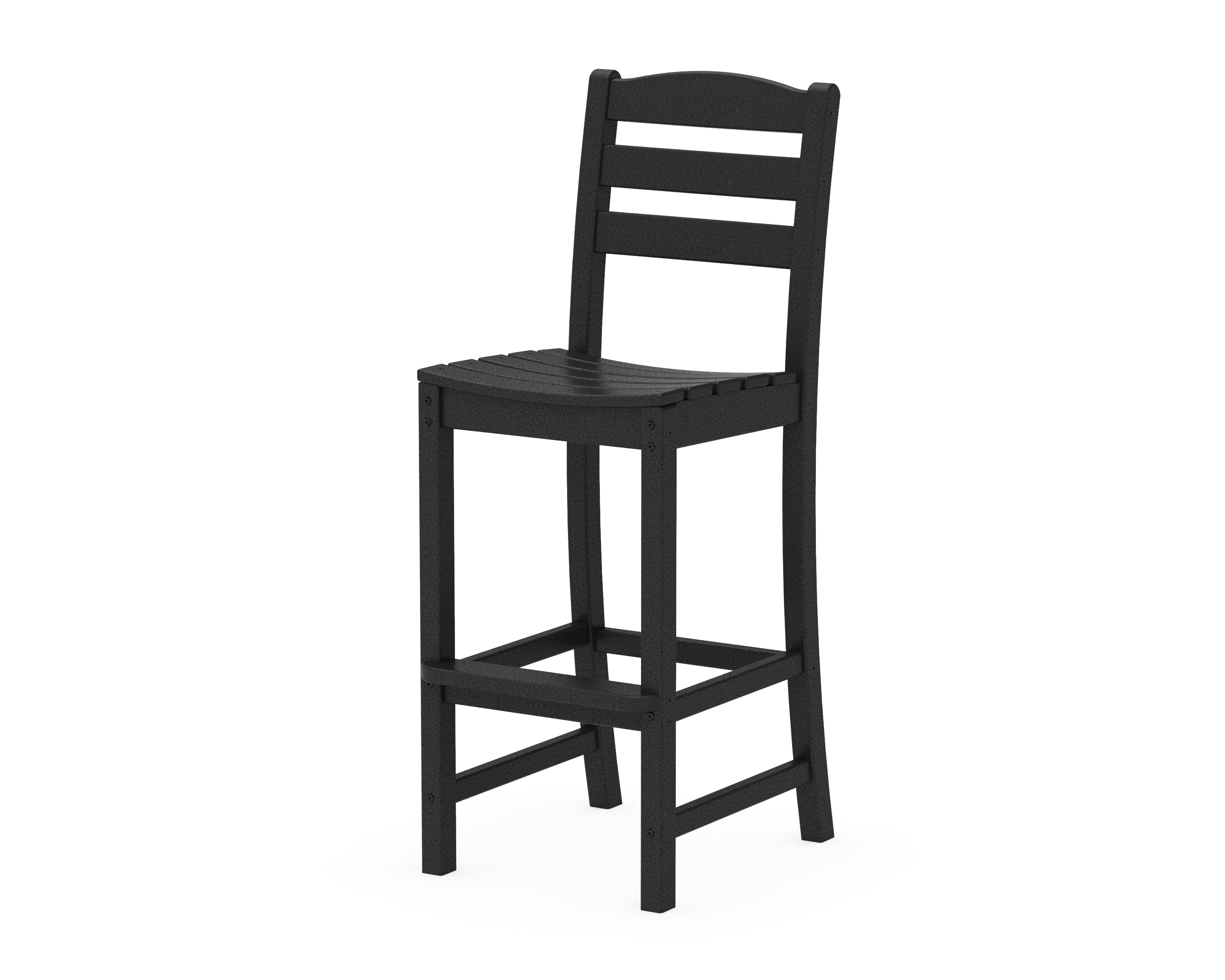 POLYWOOD® La Casa Café Bar Side Chair in Black