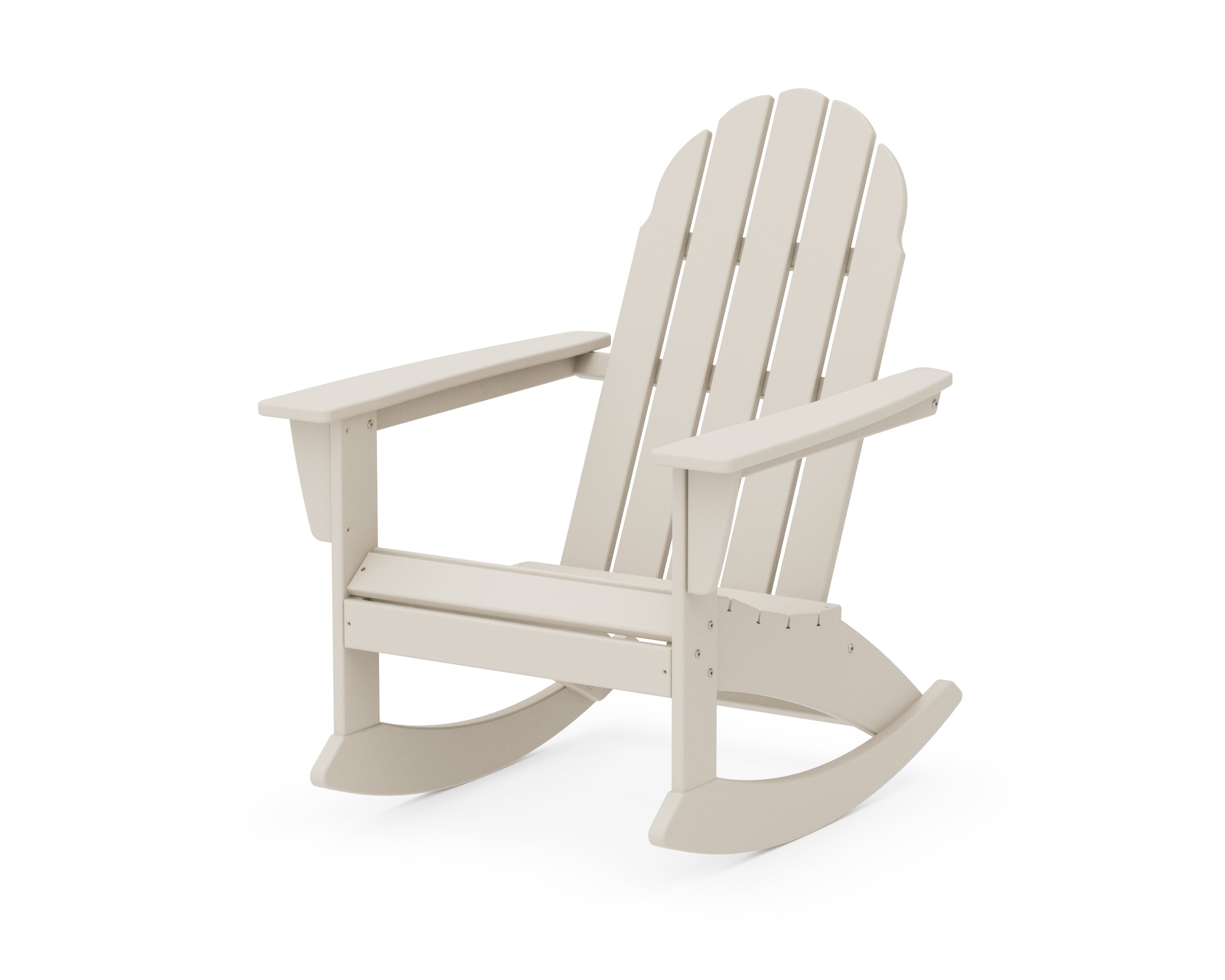 POLYWOOD® Vineyard Adirondack Rocking Chair in Sand