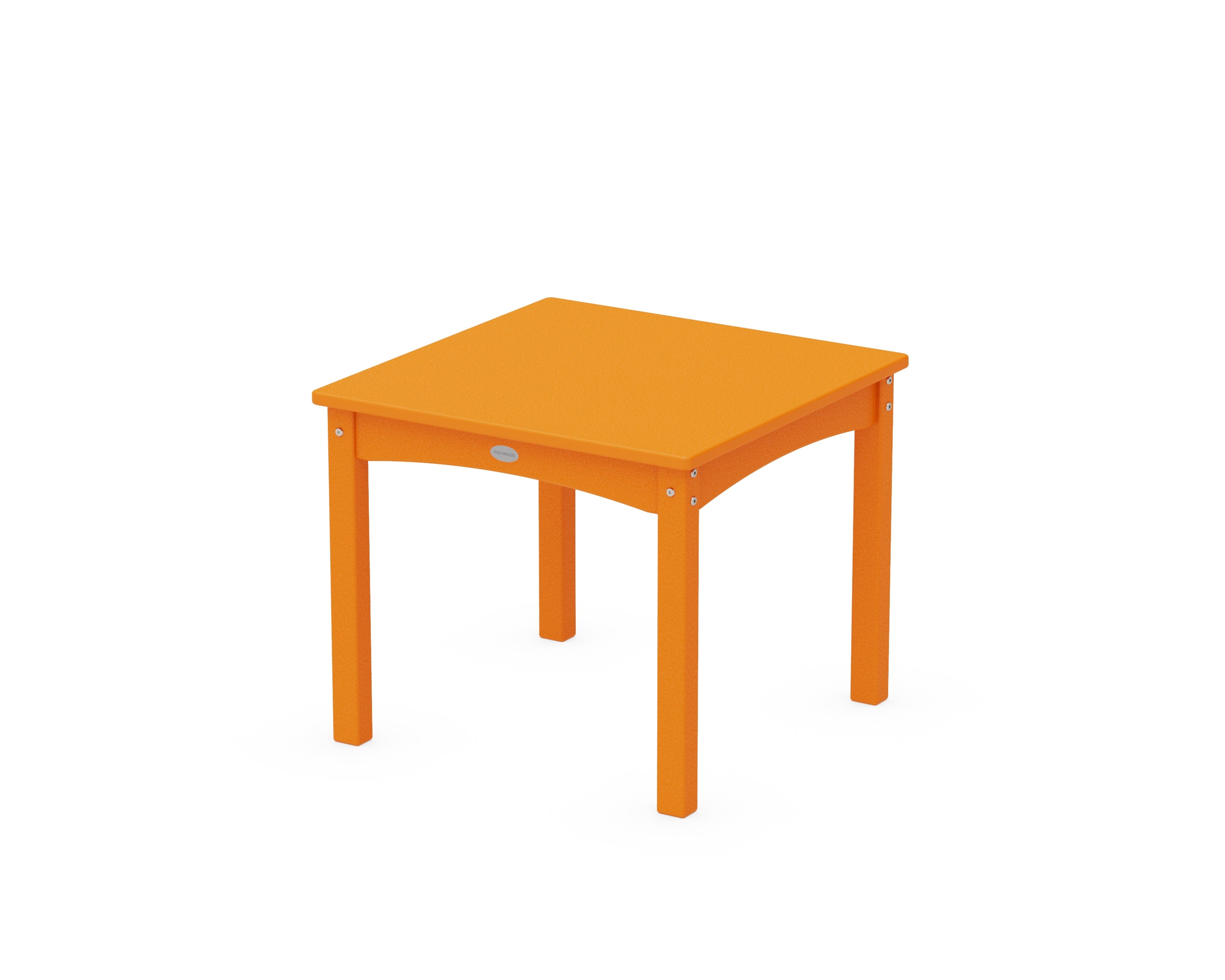 POLYWOOD® Toddler 24" Dining Table in Tangerine