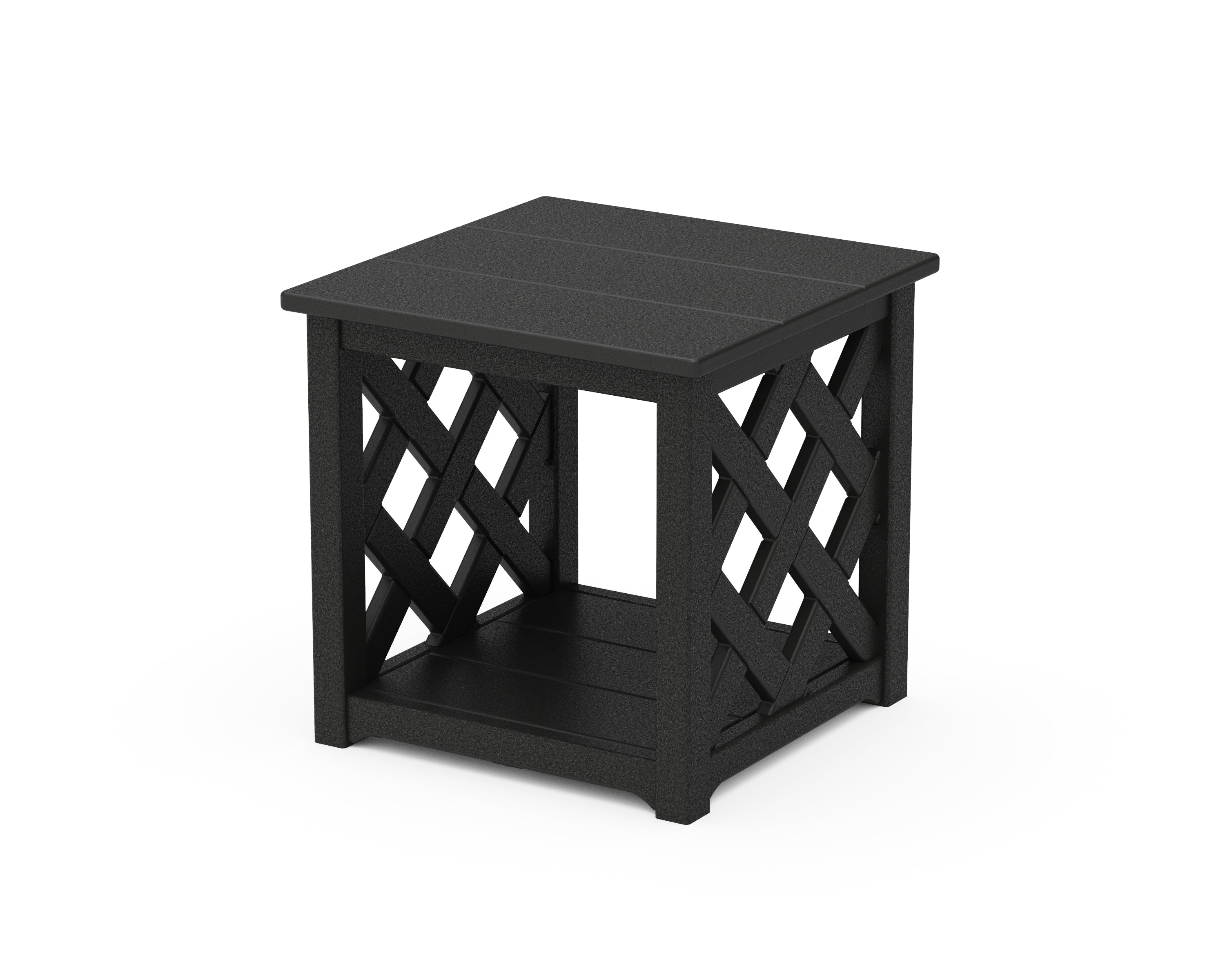 Country Living Wovendale Accent Table in Black