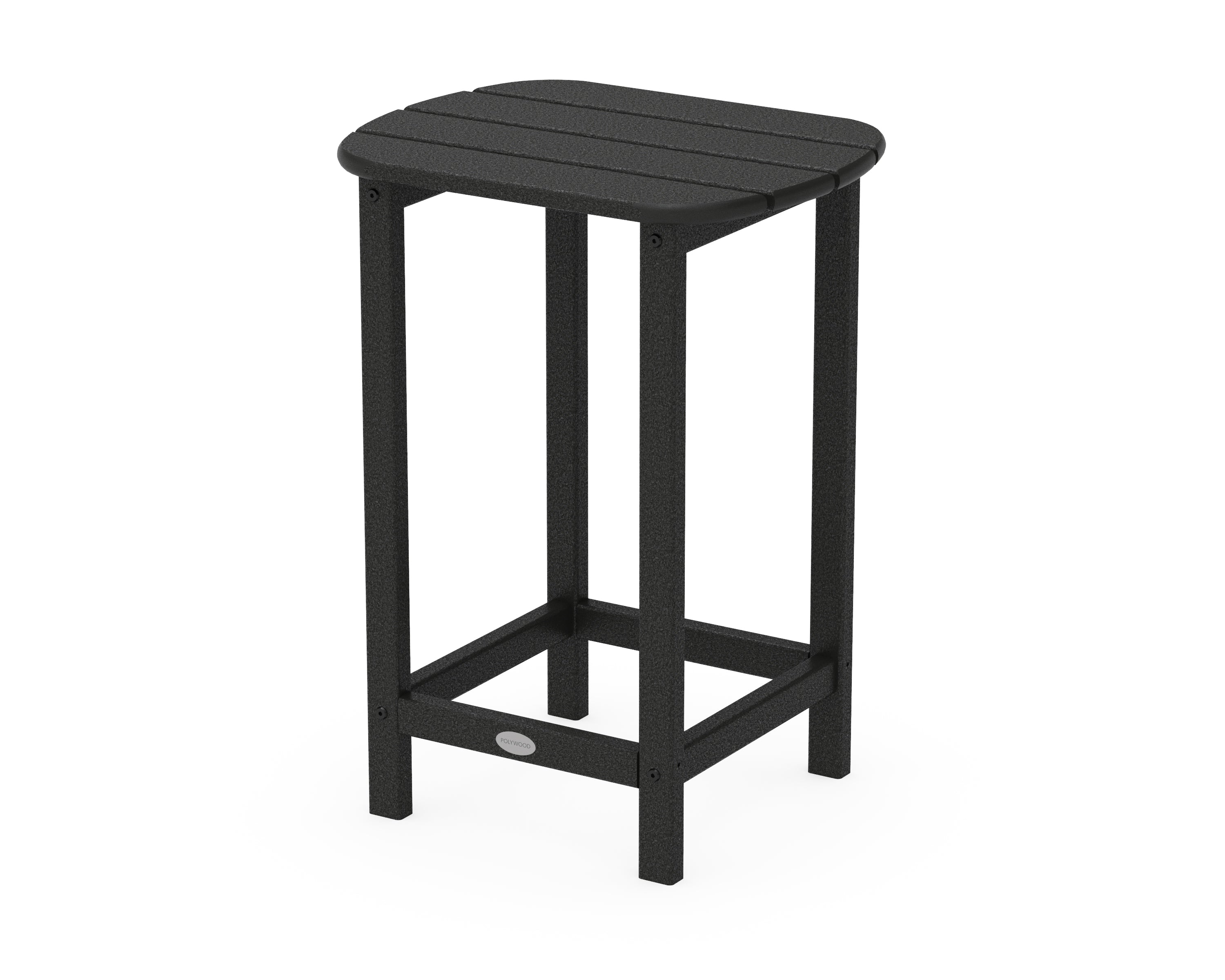 POLYWOOD® South Beach 26" Counter Side Table in Black