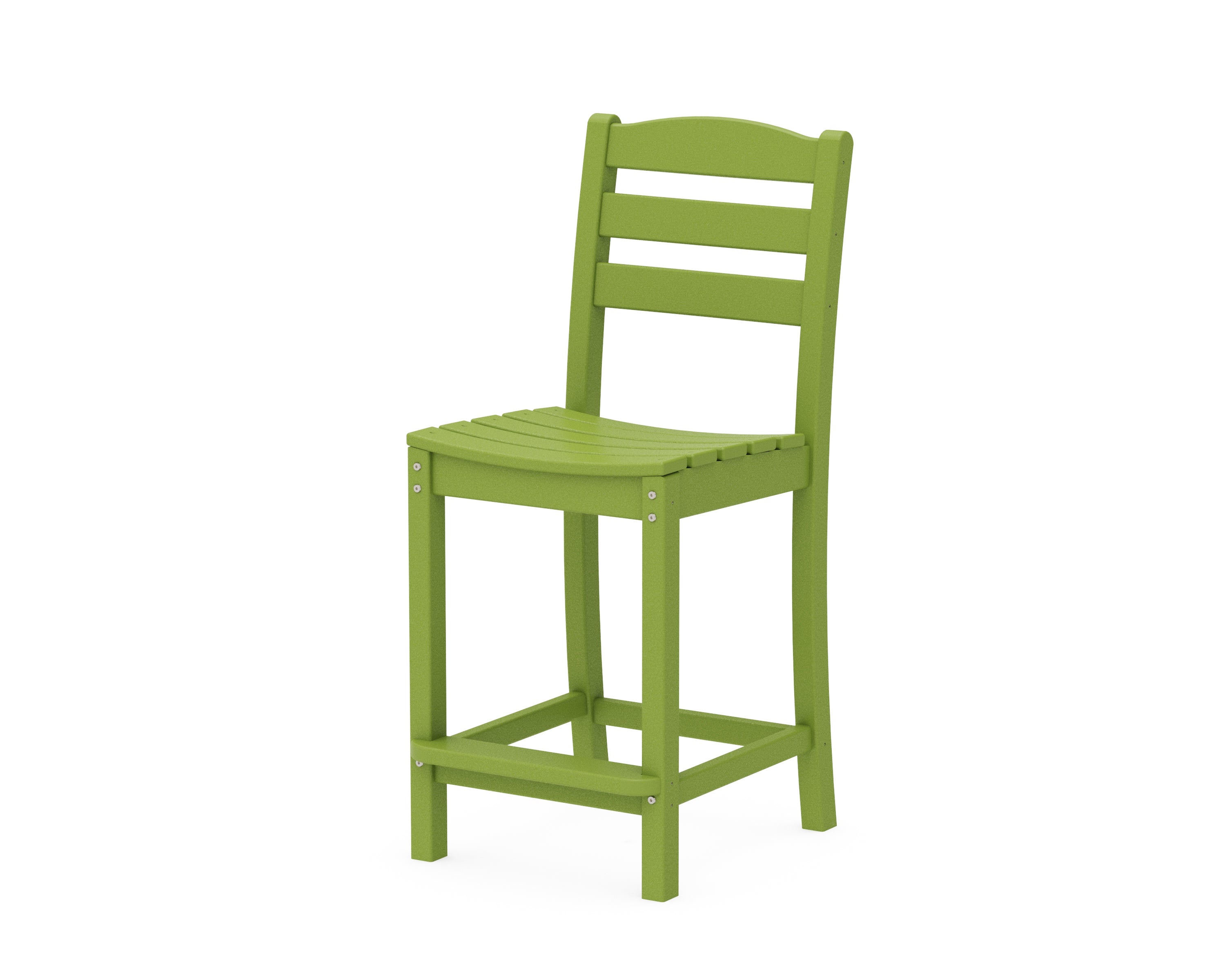 POLYWOOD® La Casa Café Counter Side Chair in Lime