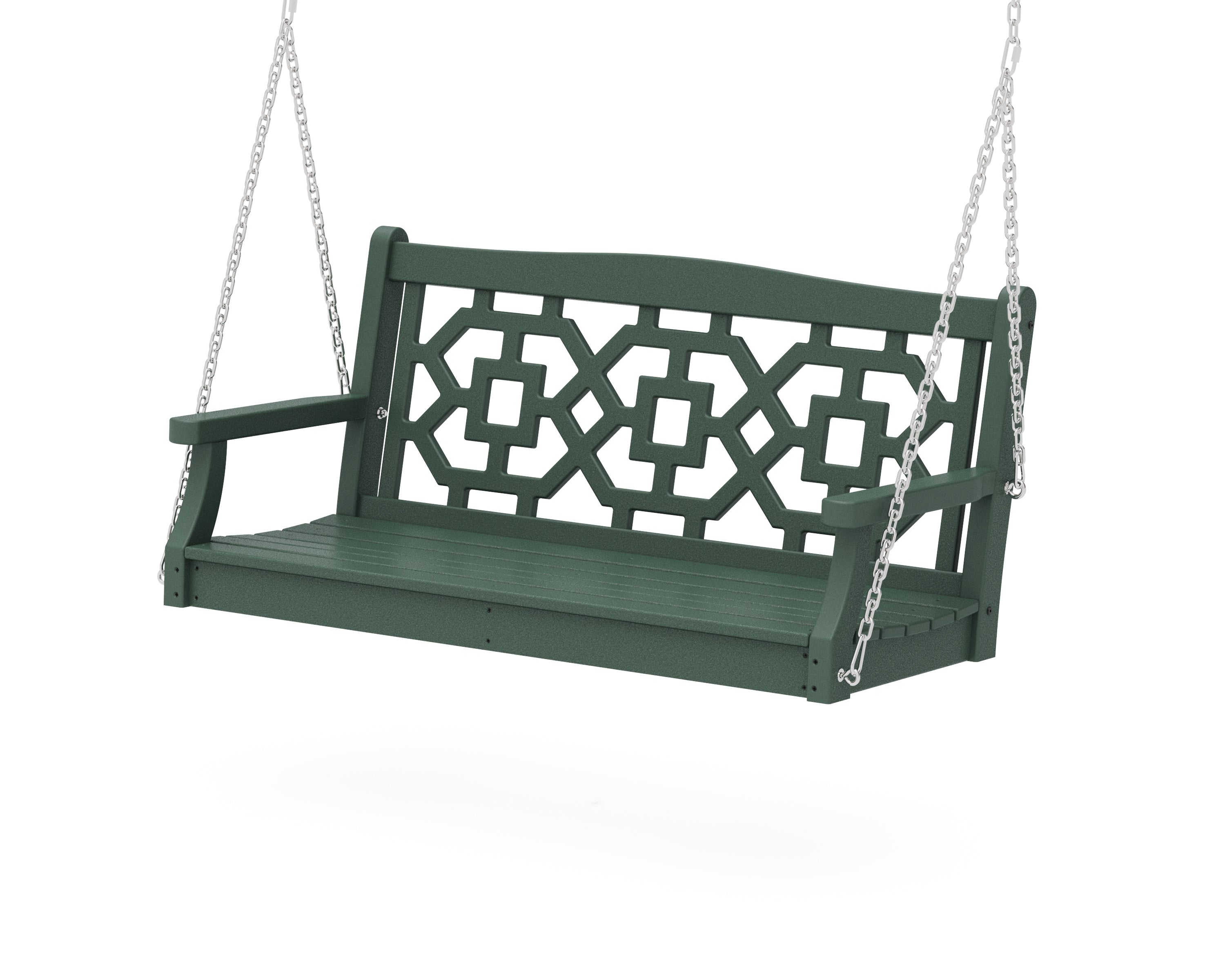 Martha Stewart by POLYWOOD® Chinoiserie 48" Swing in Green