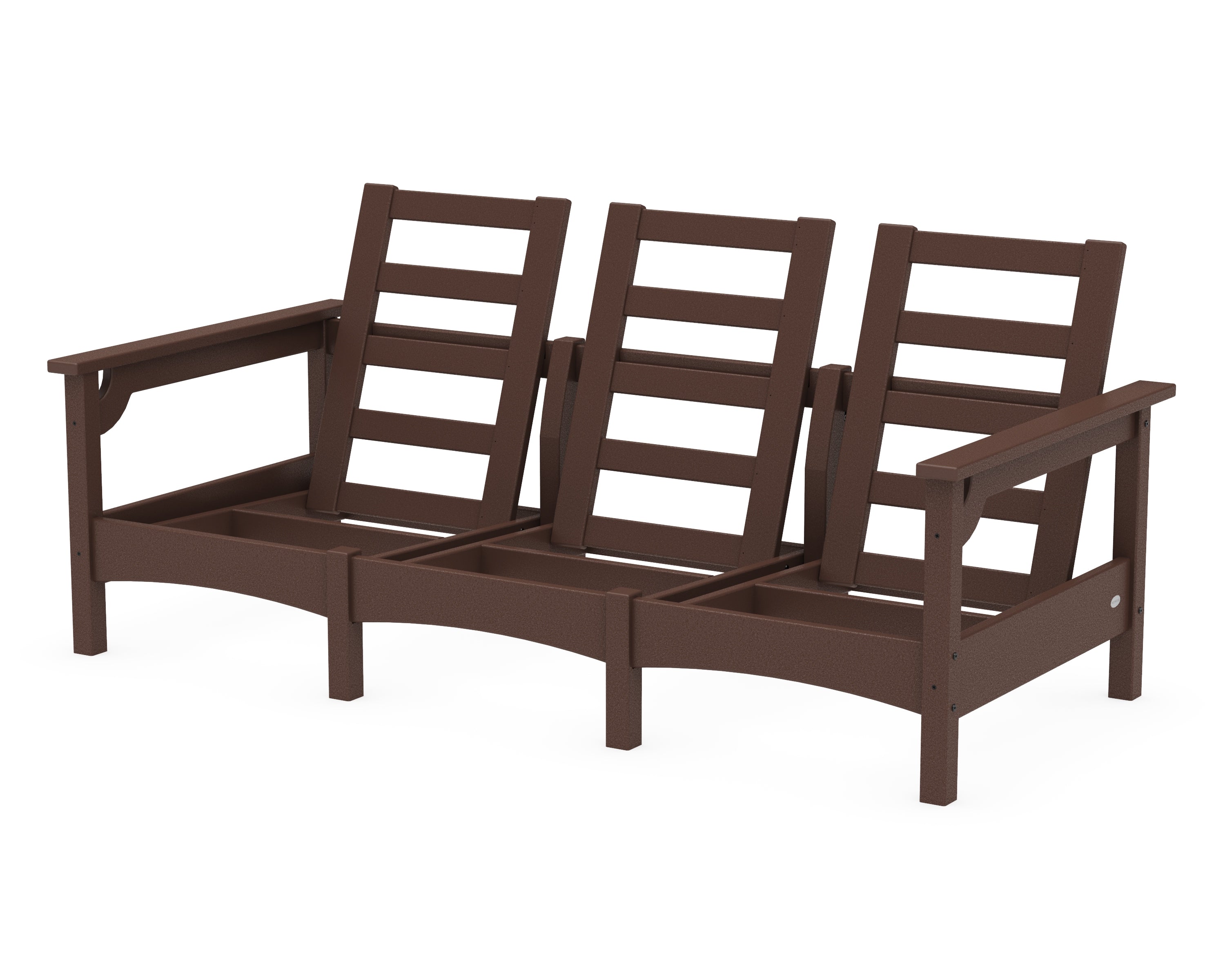 POLYWOOD® Club Sofa Frame in Mahogany