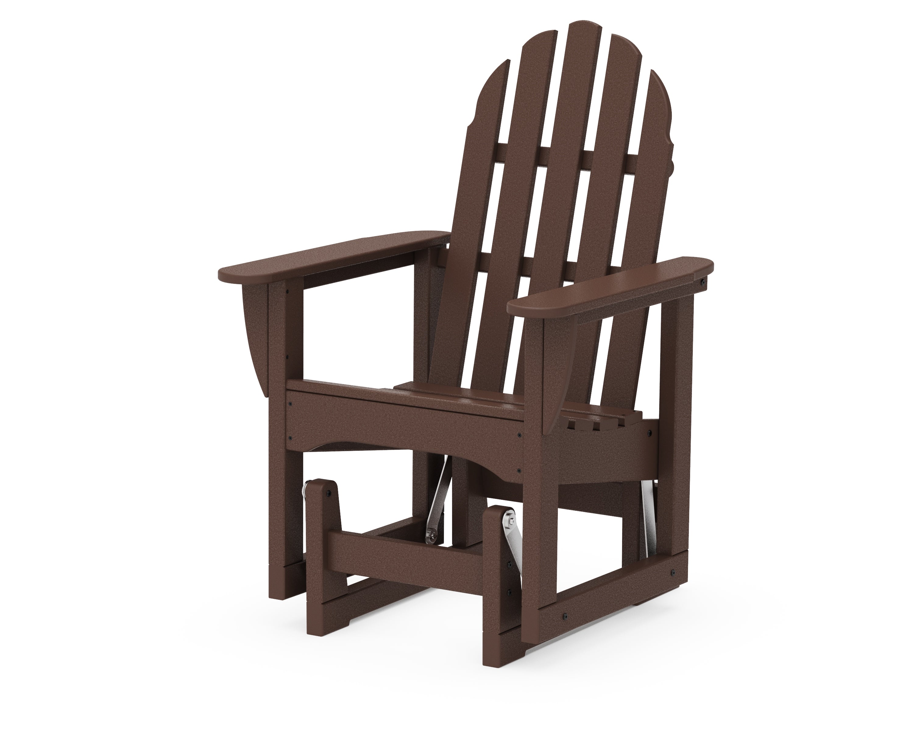 POLYWOOD® Classic Adirondack Glider Chair in Mahogany