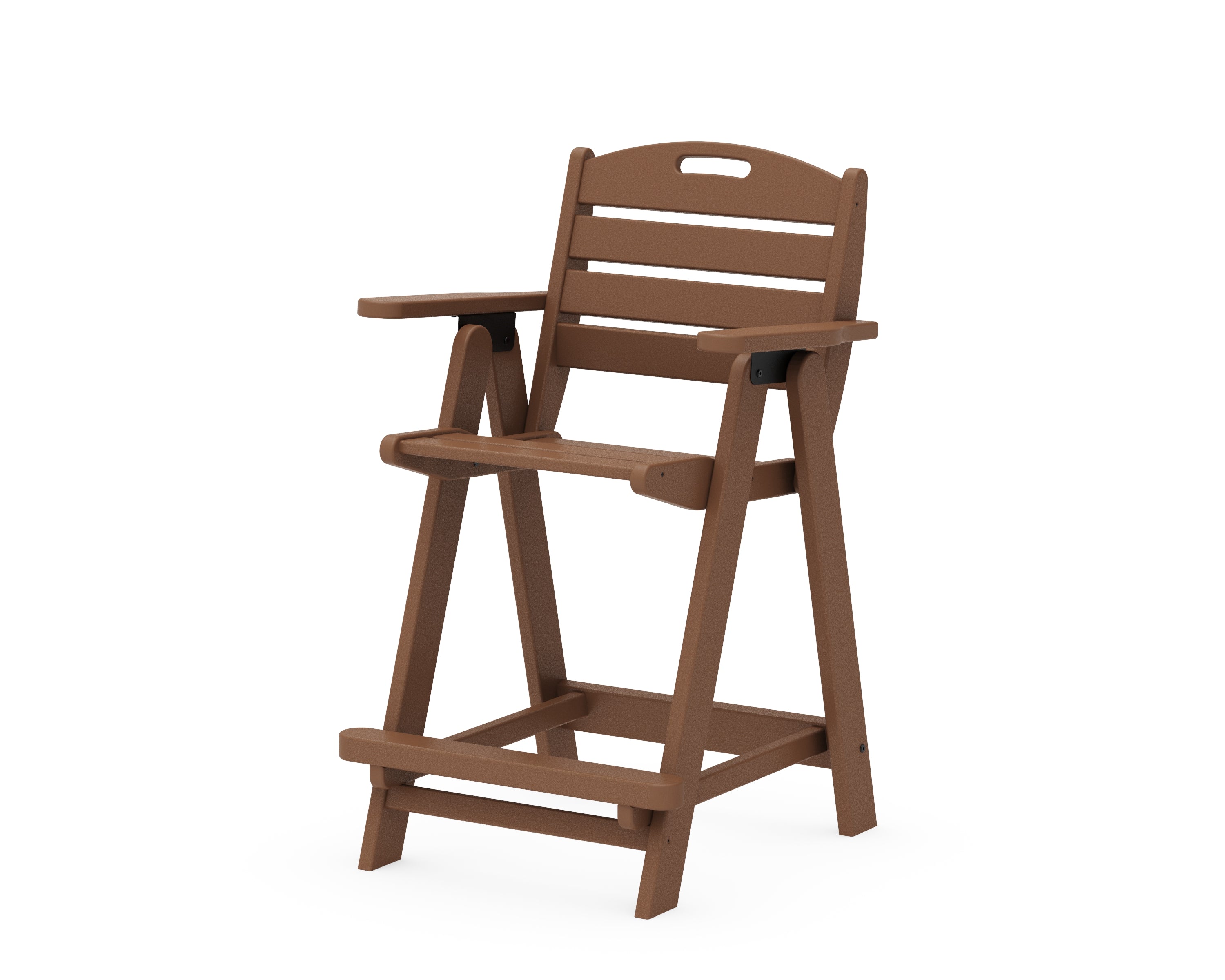 POLYWOOD® Nautical Counter Chair in Teak