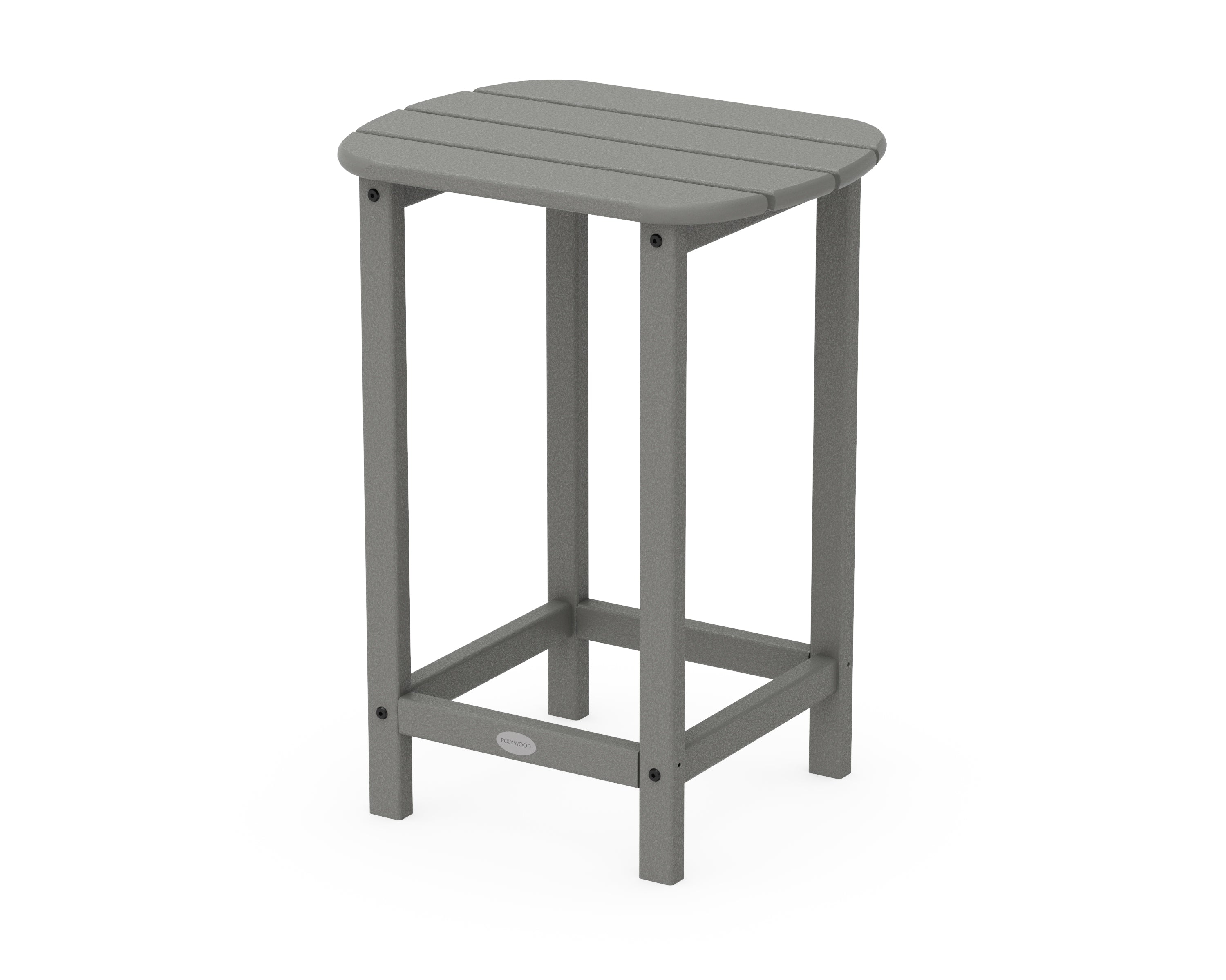 POLYWOOD® South Beach 26" Counter Side Table in Slate Grey