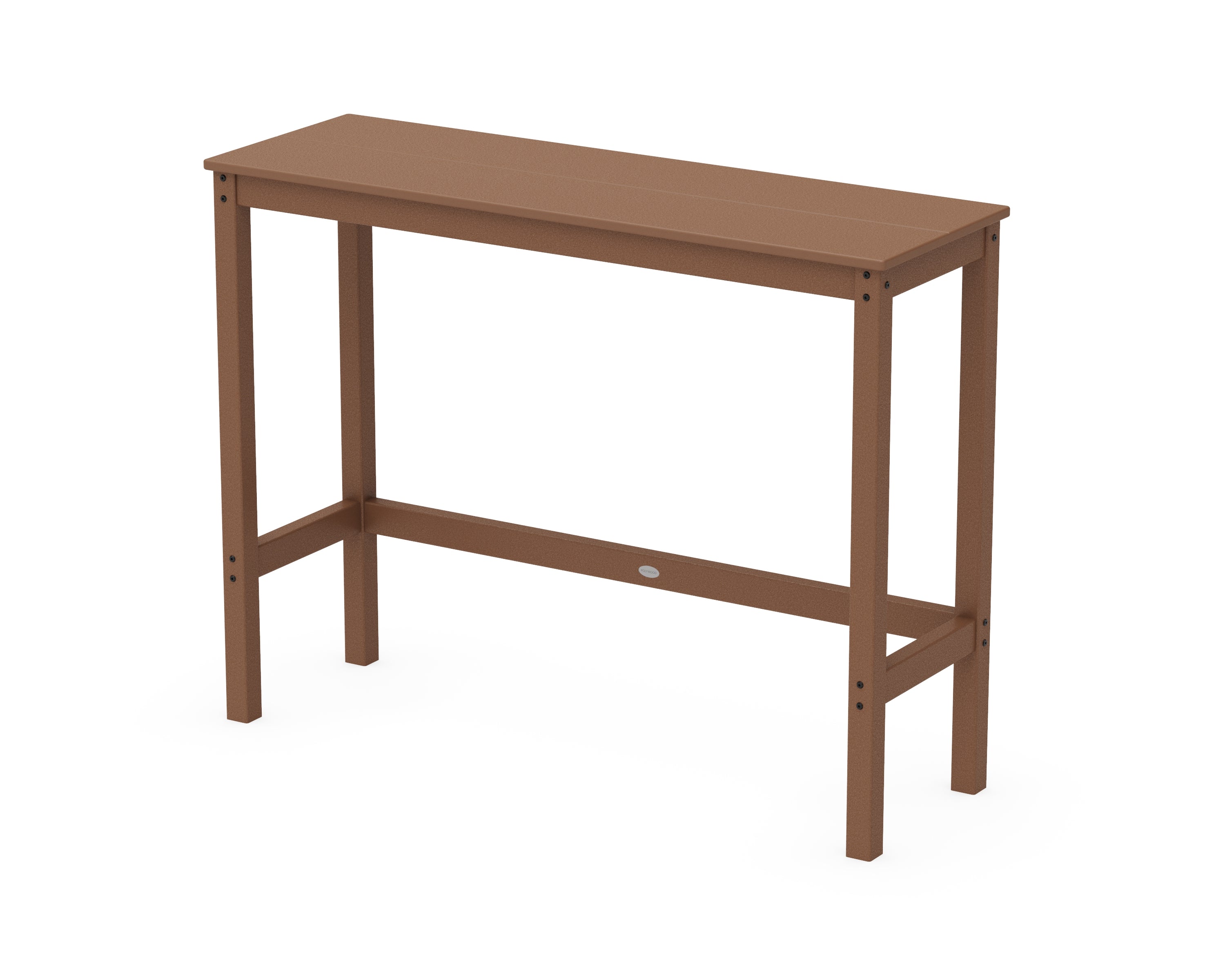 POLYWOOD® Studio Balcony Bar Table in Teak