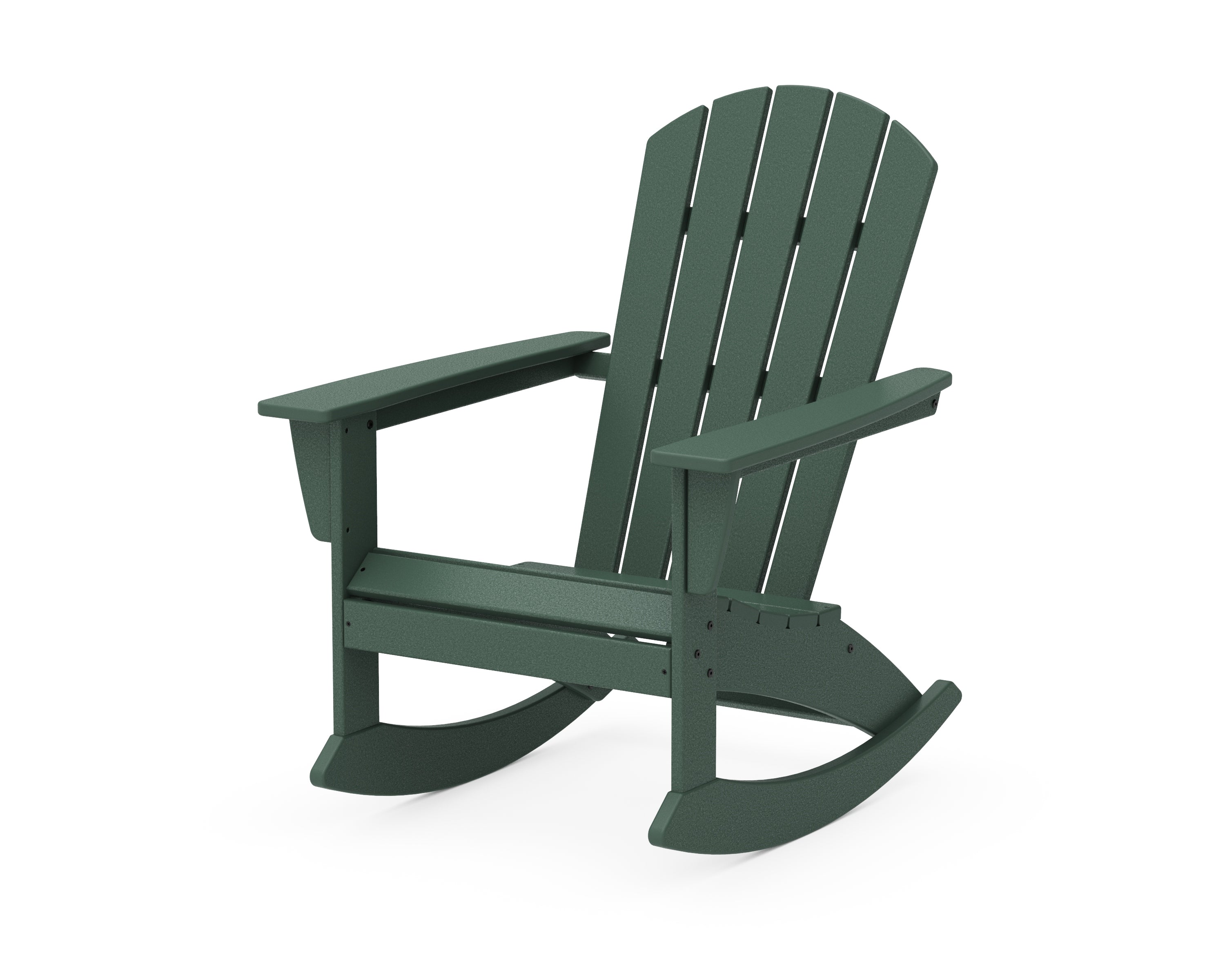 POLYWOOD® Nautical Adirondack Rocking Chair in Green