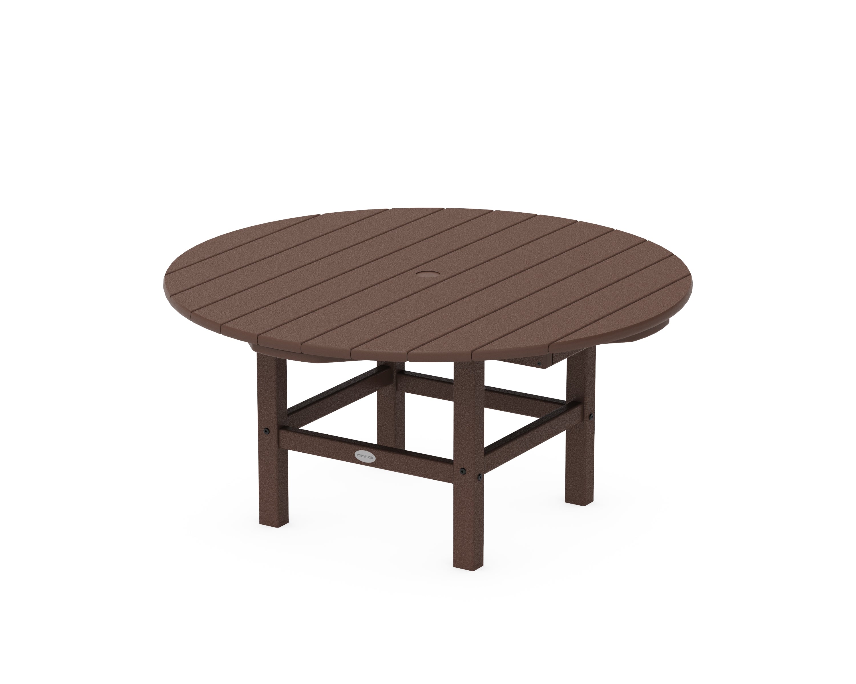 POLYWOOD® Round 37" Conversation Table in Mahogany