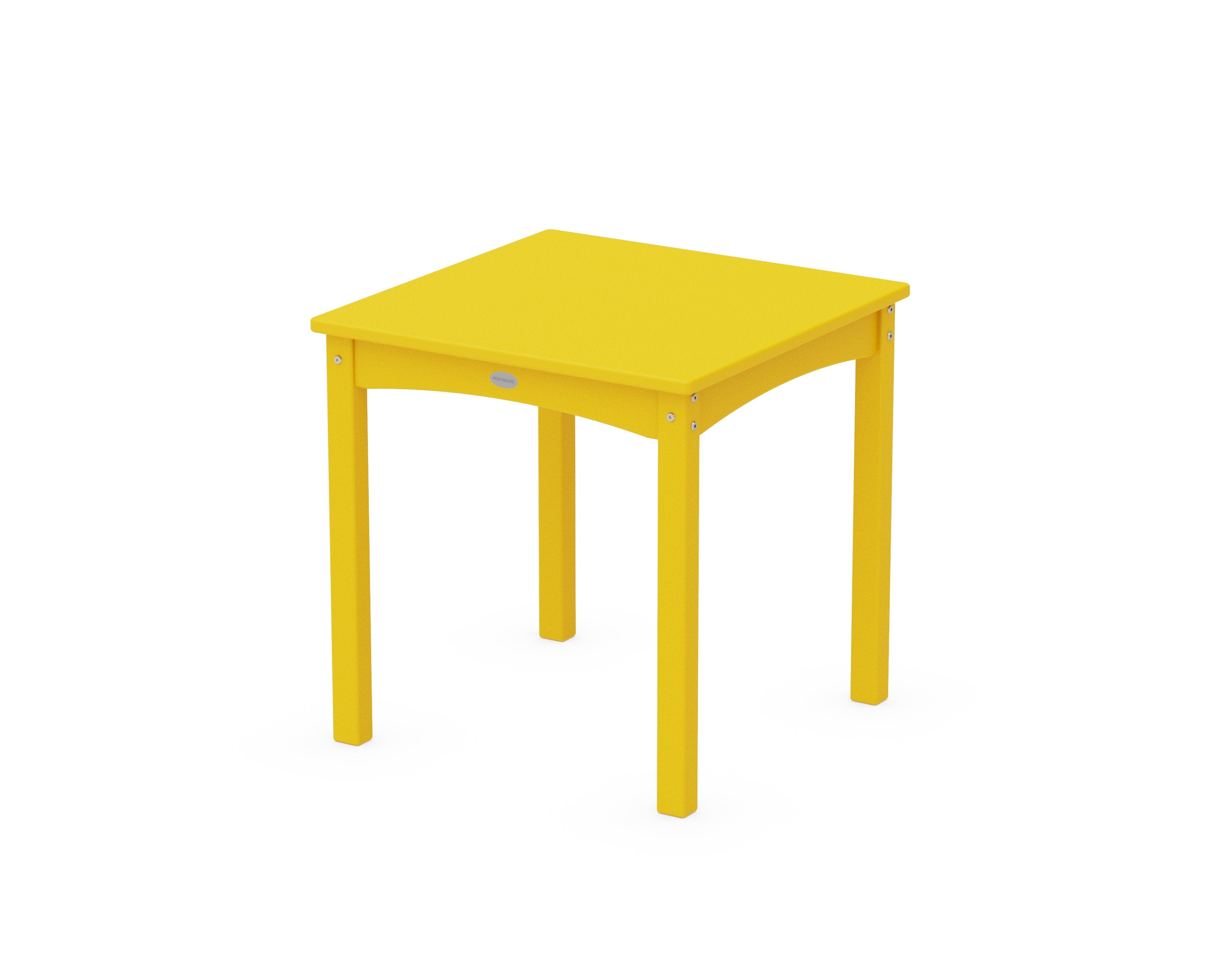 POLYWOOD® Kids 24" Dining Table in Lemon