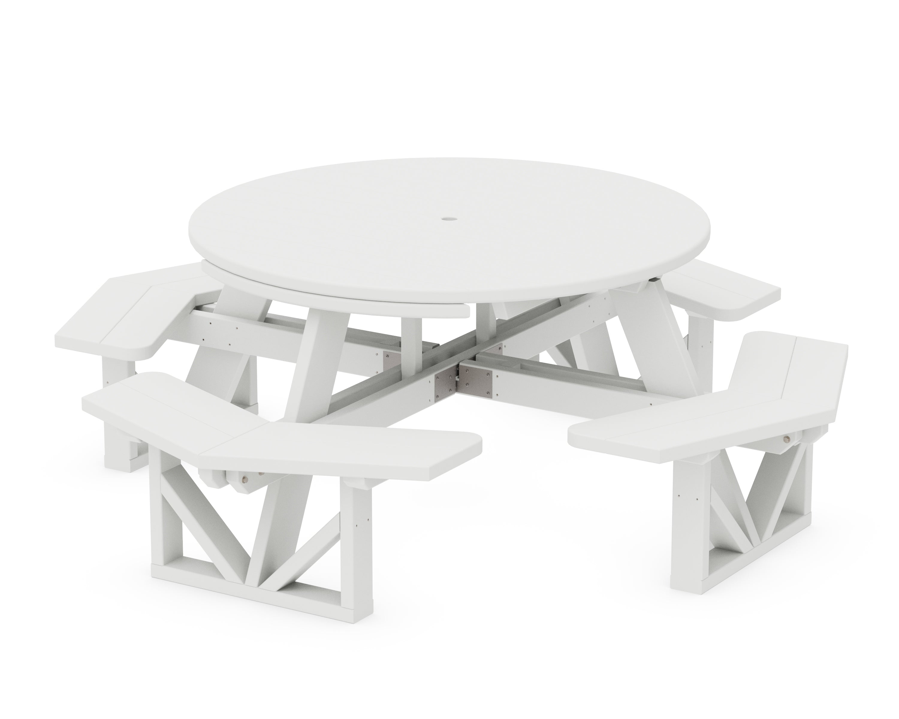 POLYWOOD® Park 53" Octagon Table in White