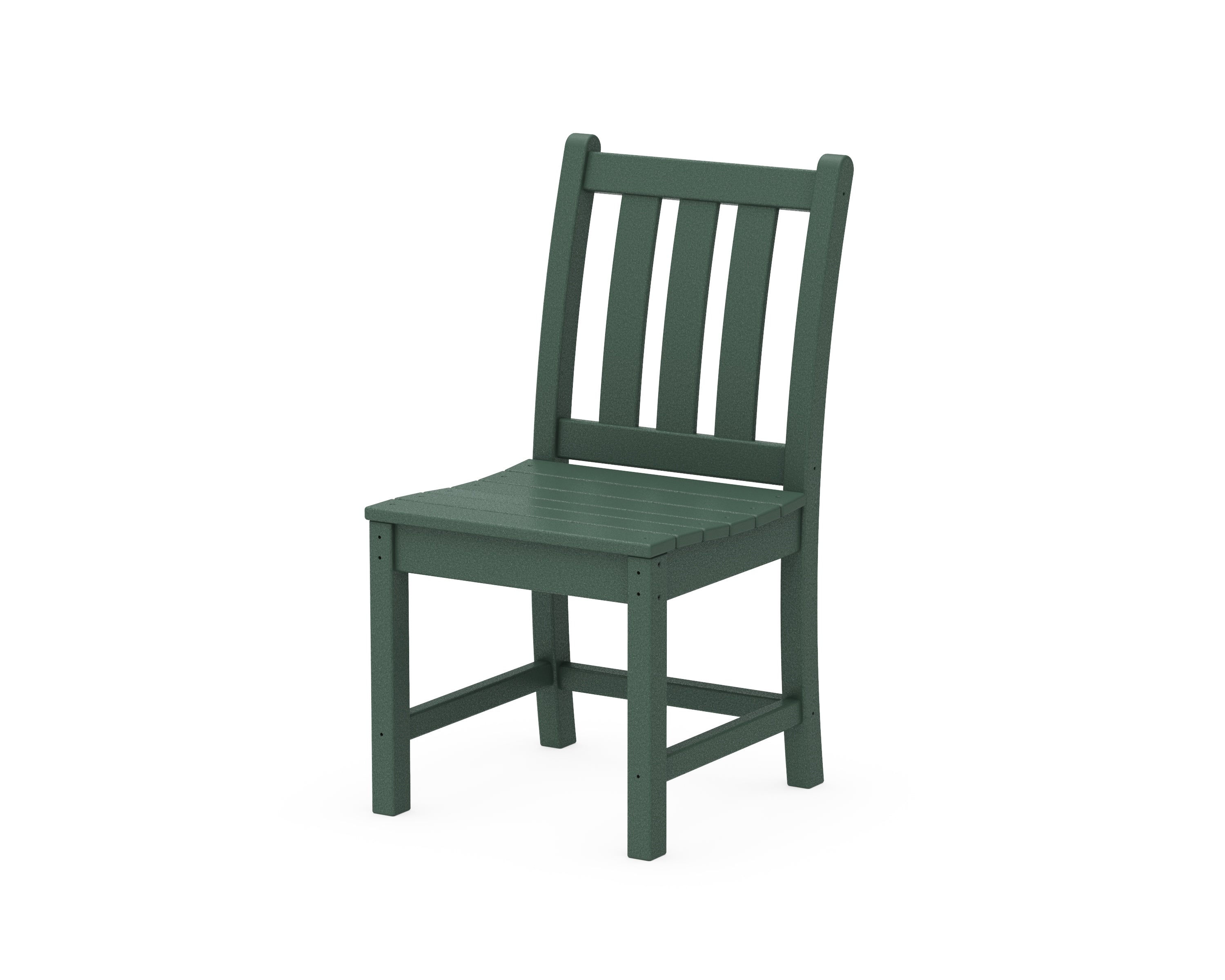 POLYWOOD® Traditional Garden Dining Side Chair in Green