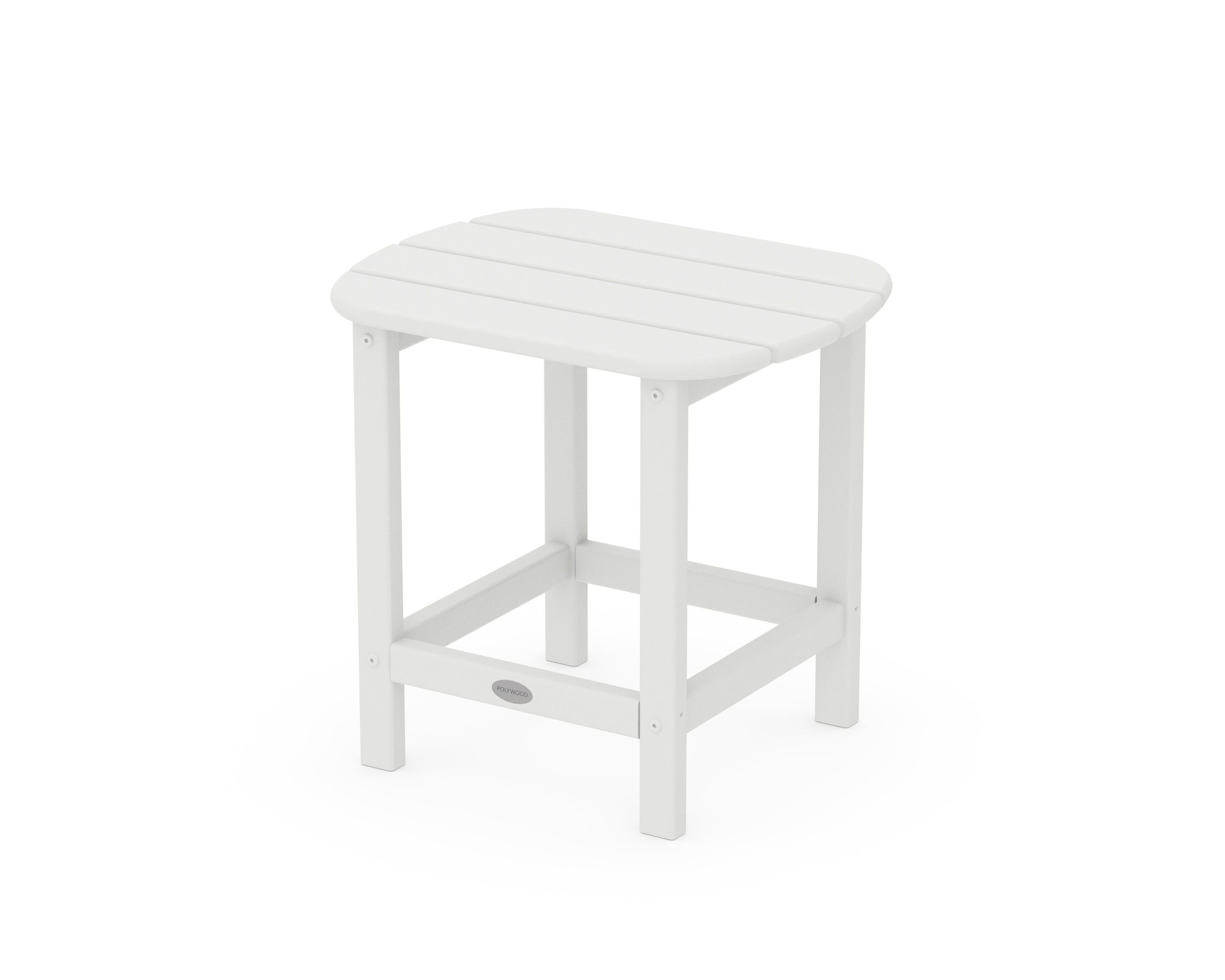 POLYWOOD® South Beach 18" Side Table in White