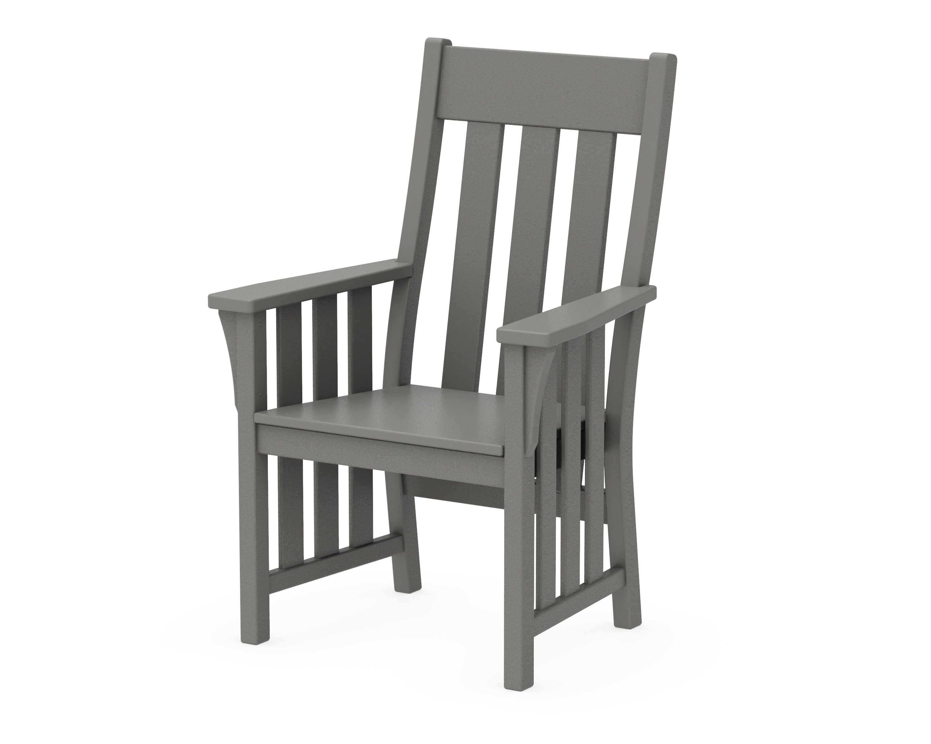 Martha Stewart by POLYWOOD® Acadia Dining Arm Chair in Slate Grey