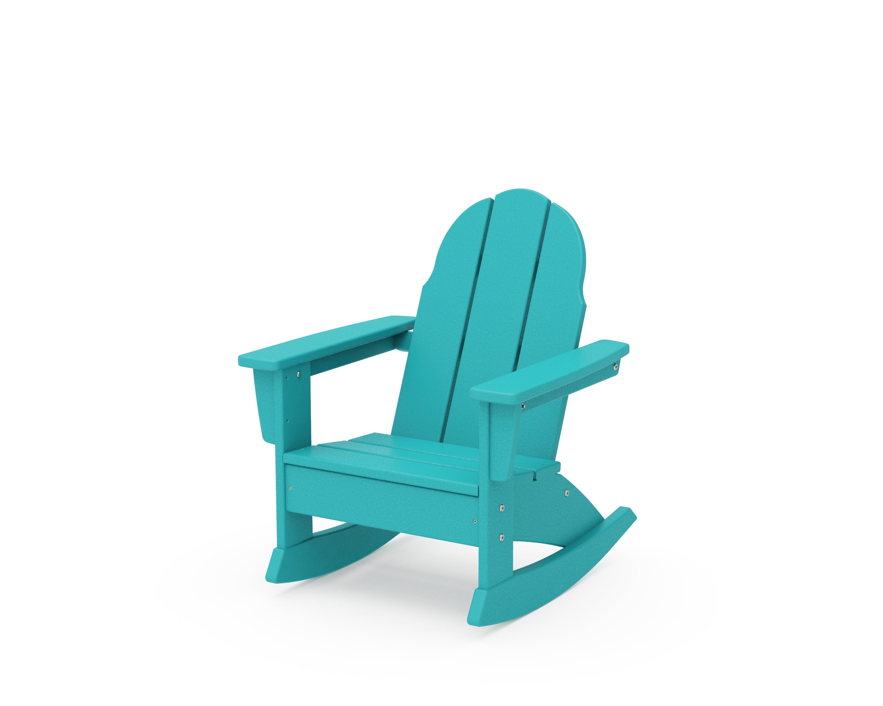 POLYWOOD® Kids Vineyard Adirondack Rocking Chair in Aruba