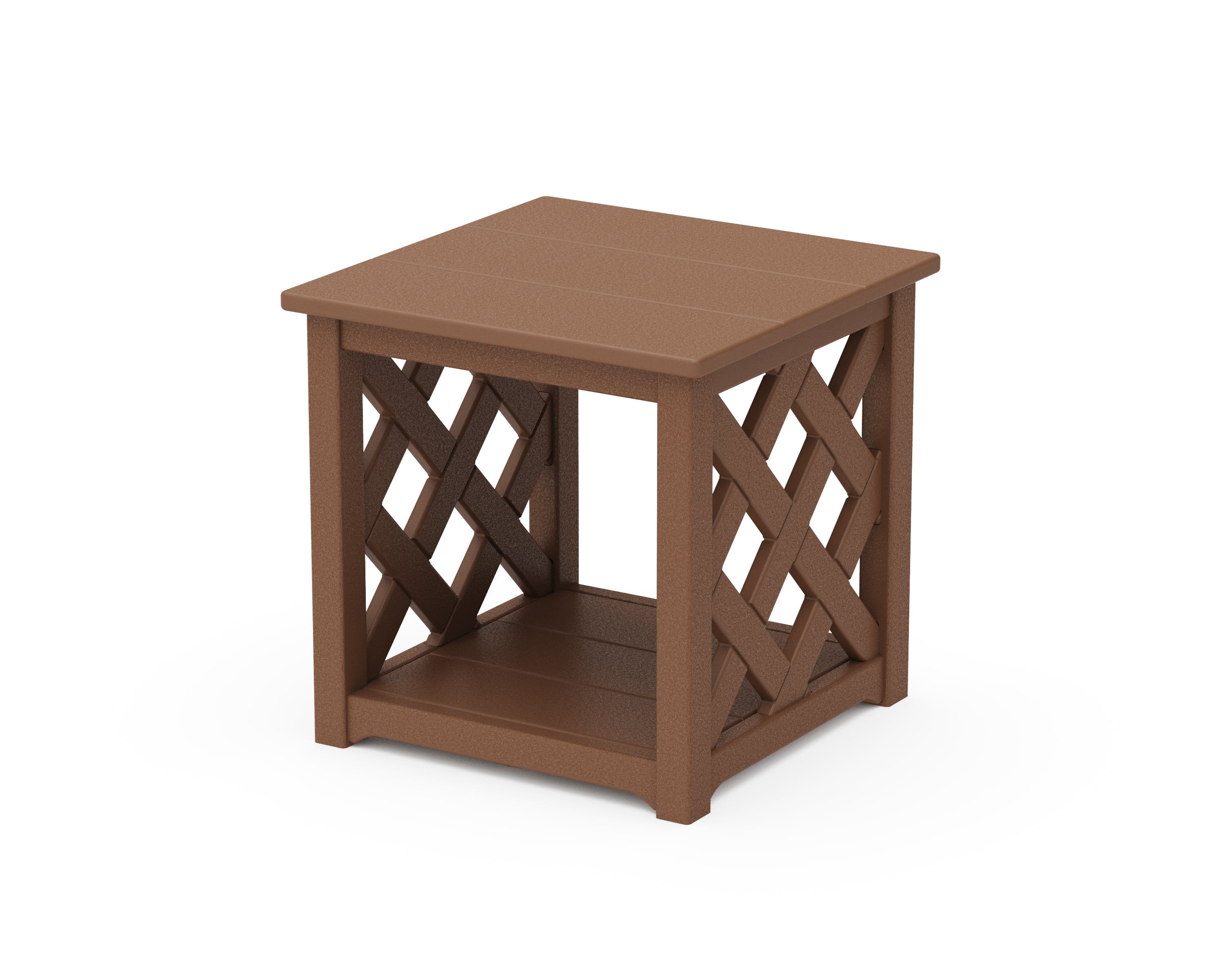 Country Living Wovendale Accent Table in Teak