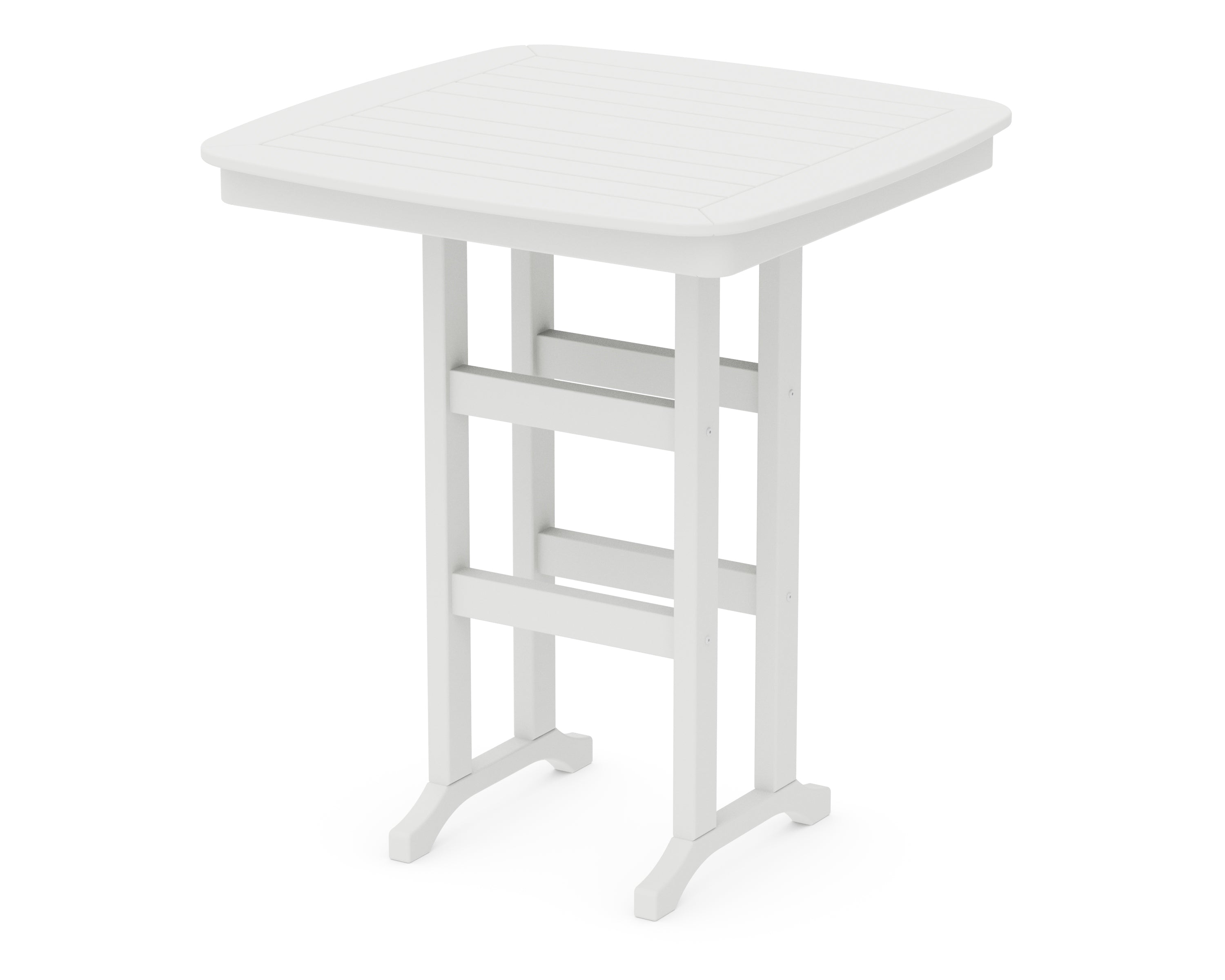 POLYWOOD® Nautical 37" Bar Table in White