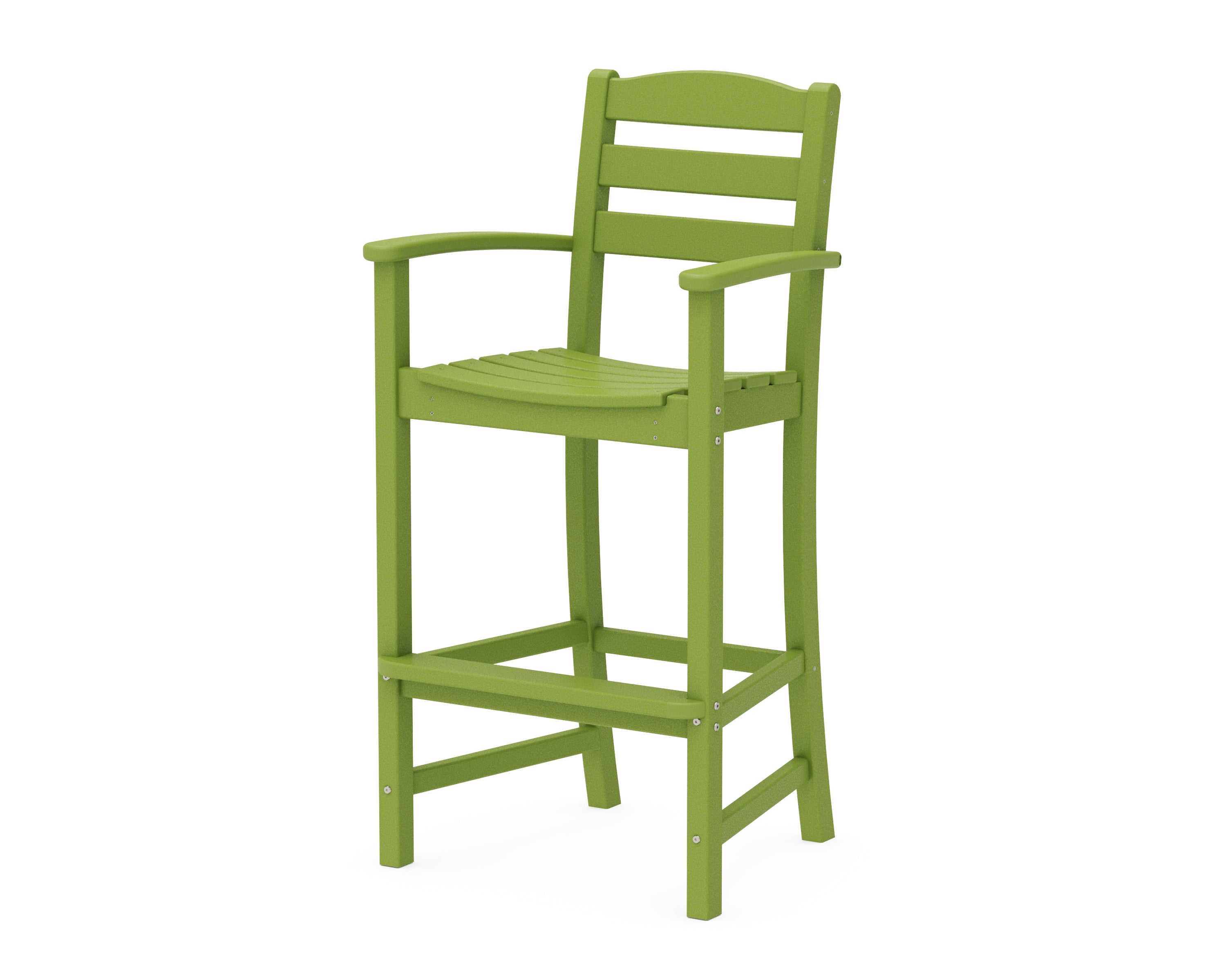 POLYWOOD® La Casa Café Bar Arm Chair in Lime