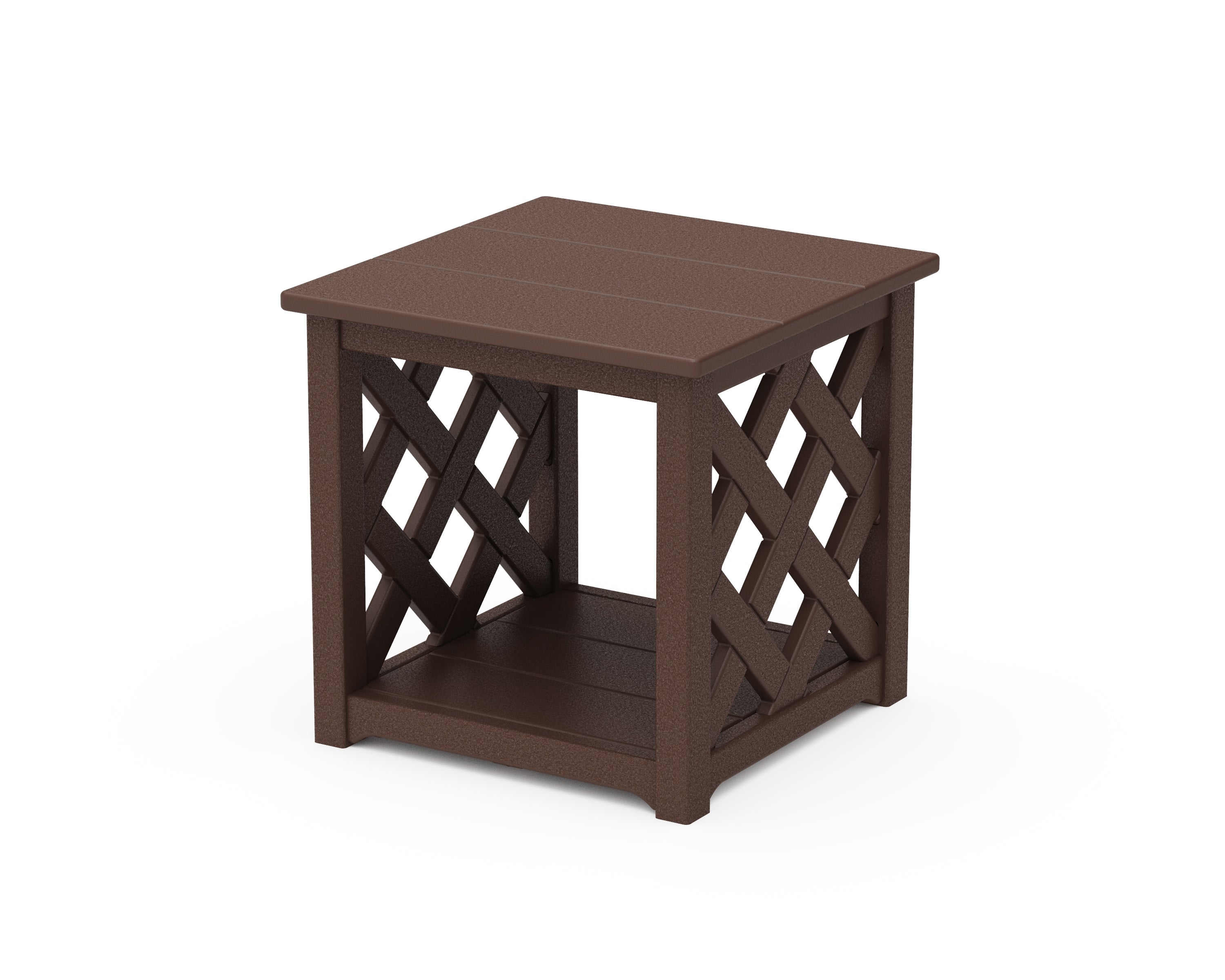 Country Living Wovendale Accent Table in Mahogany