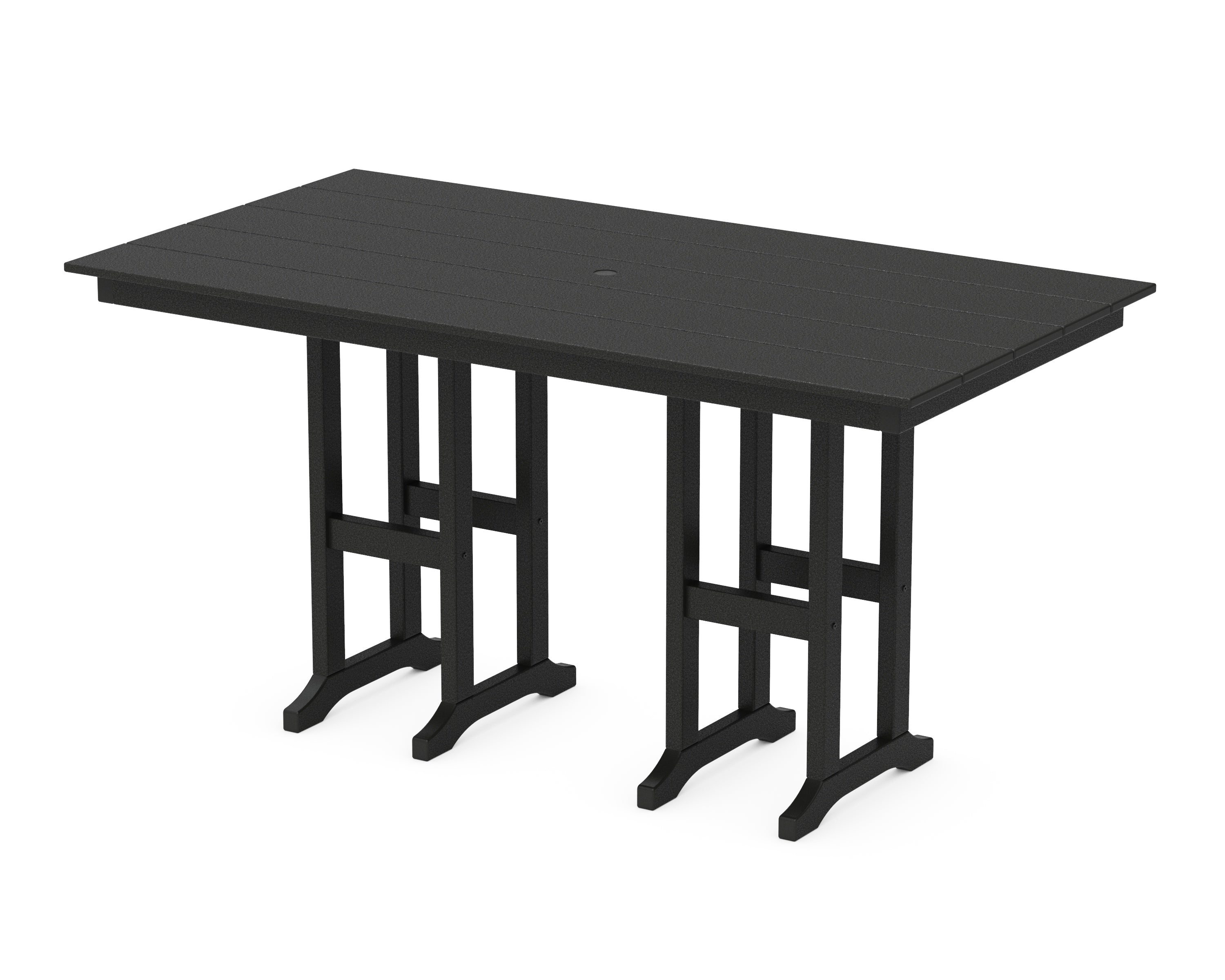 POLYWOOD® Farmhouse 37" x 72" Counter Table in Black