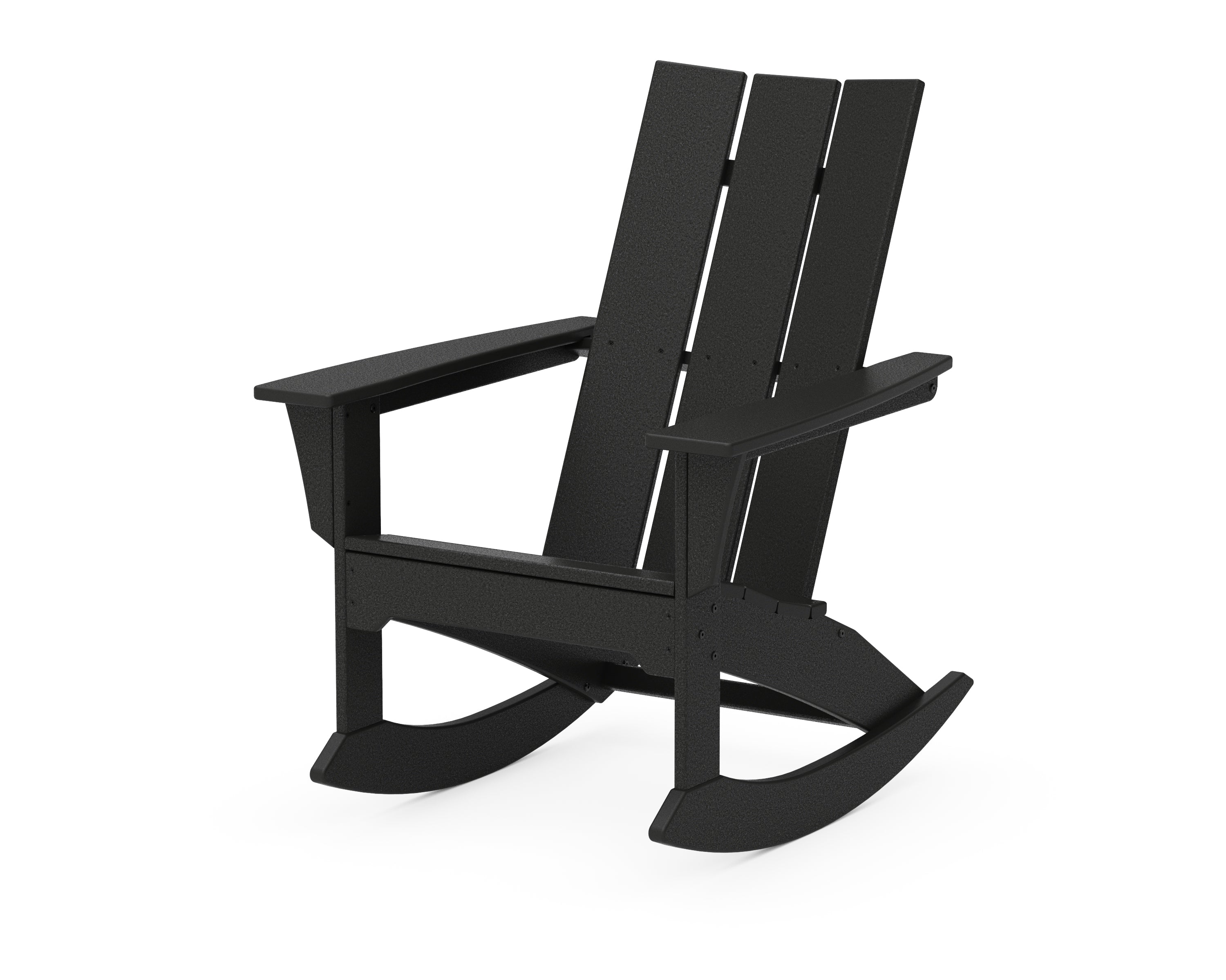 POLYWOOD® Modern Adirondack Rocker in Black