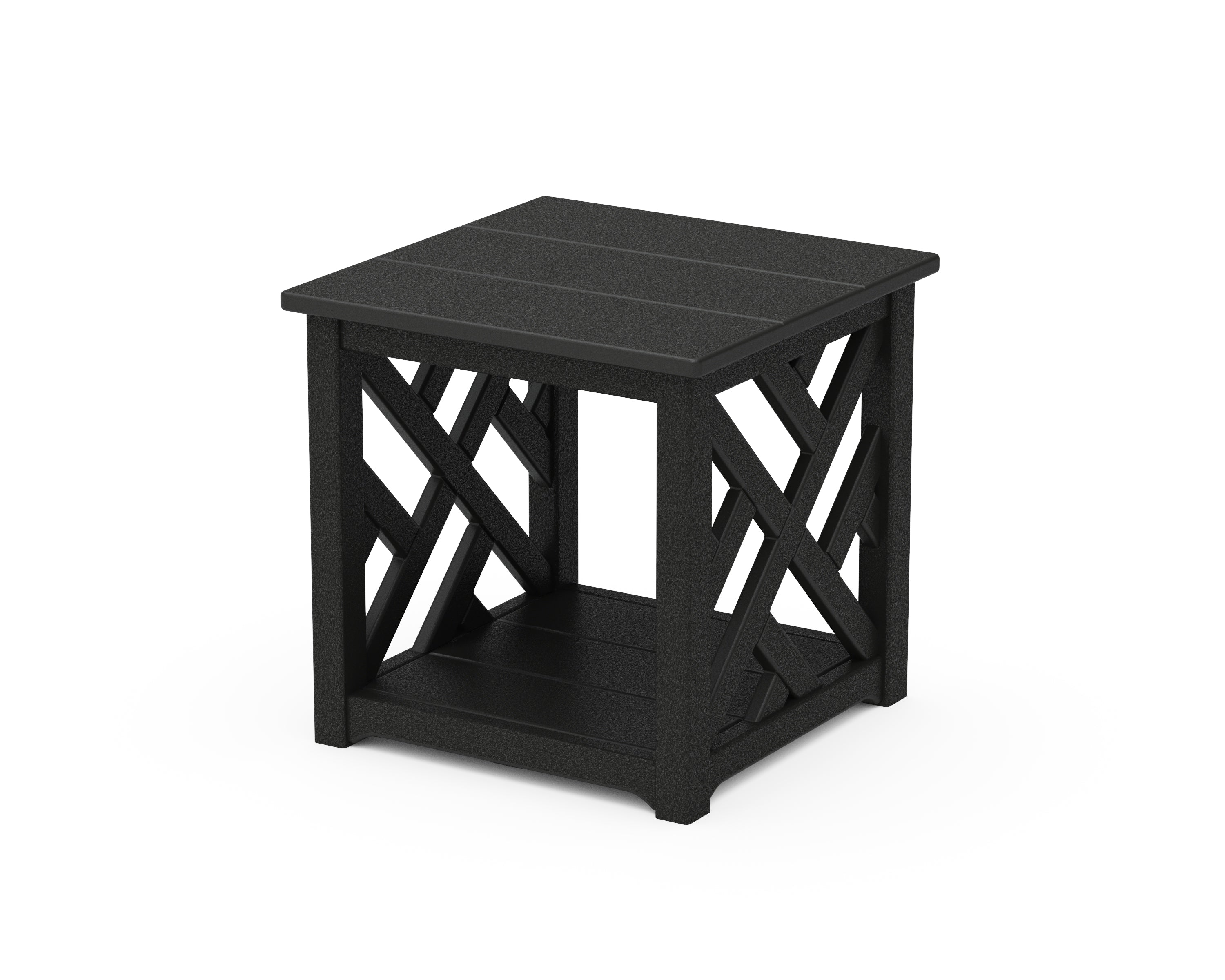 POLYWOOD® Chippendale Accent Table in Black