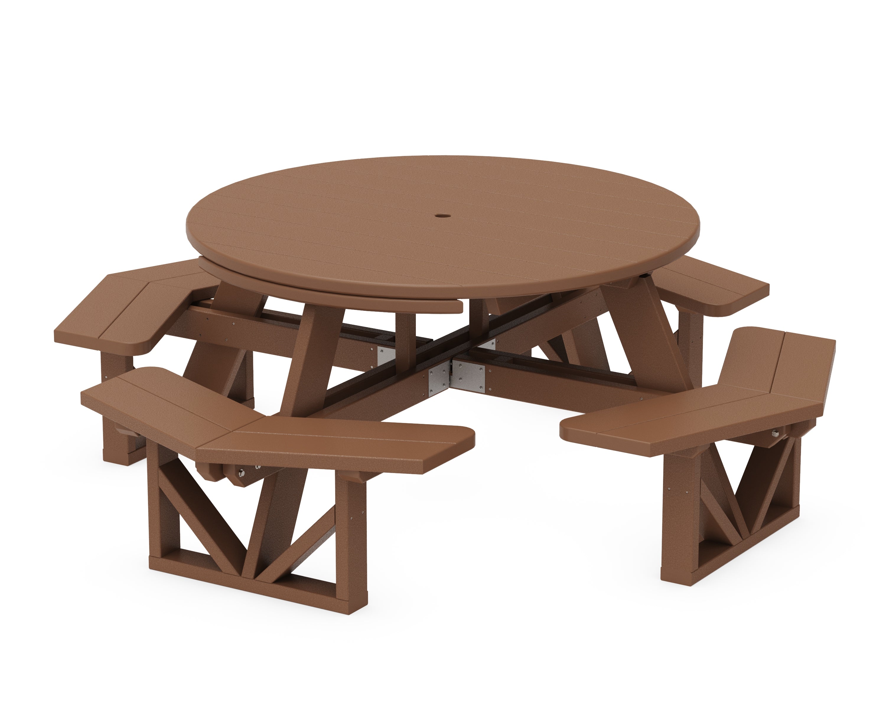 POLYWOOD® Park 53" Octagon Table in Teak