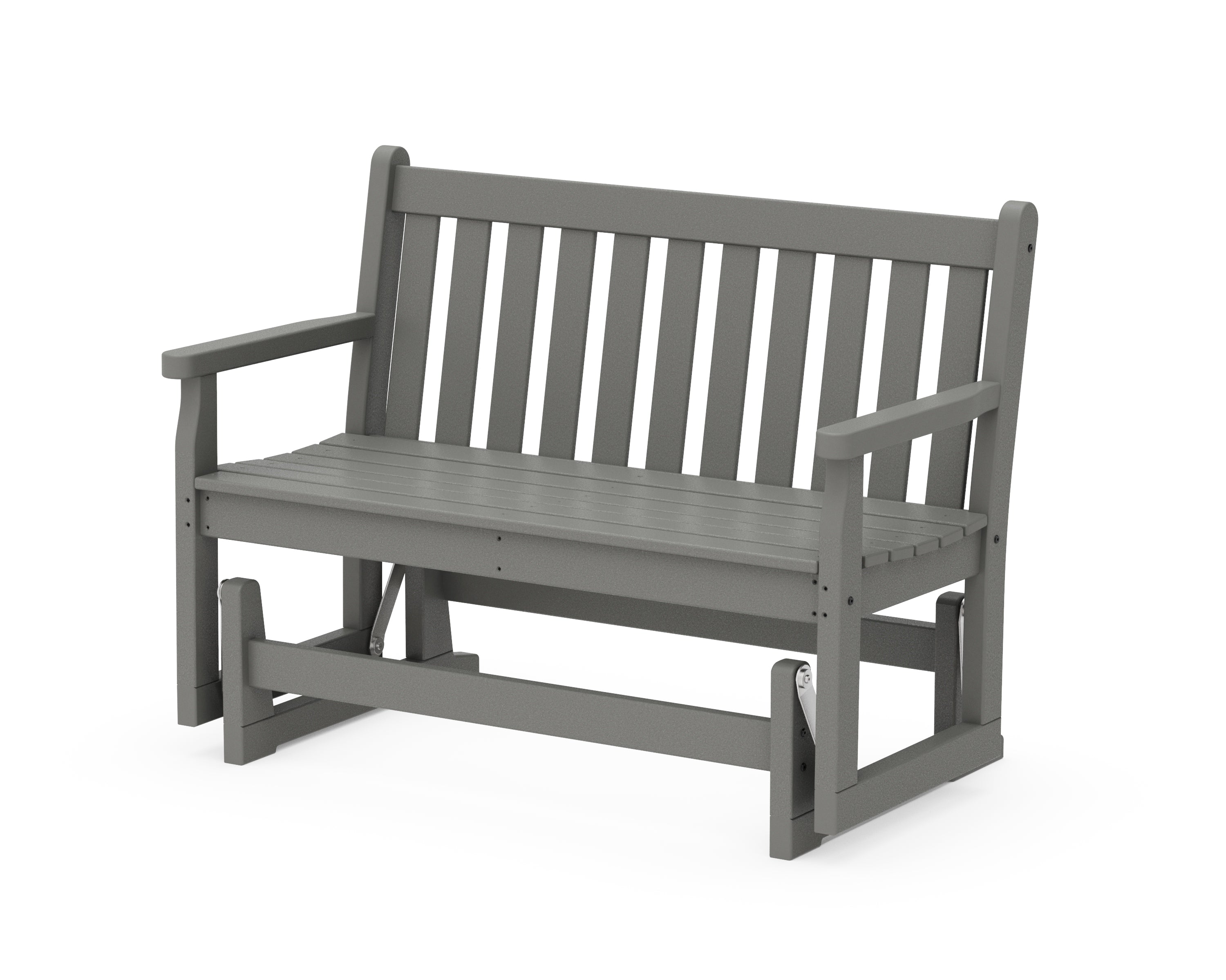 POLYWOOD® Traditional Garden 48" Glider in Slate Grey