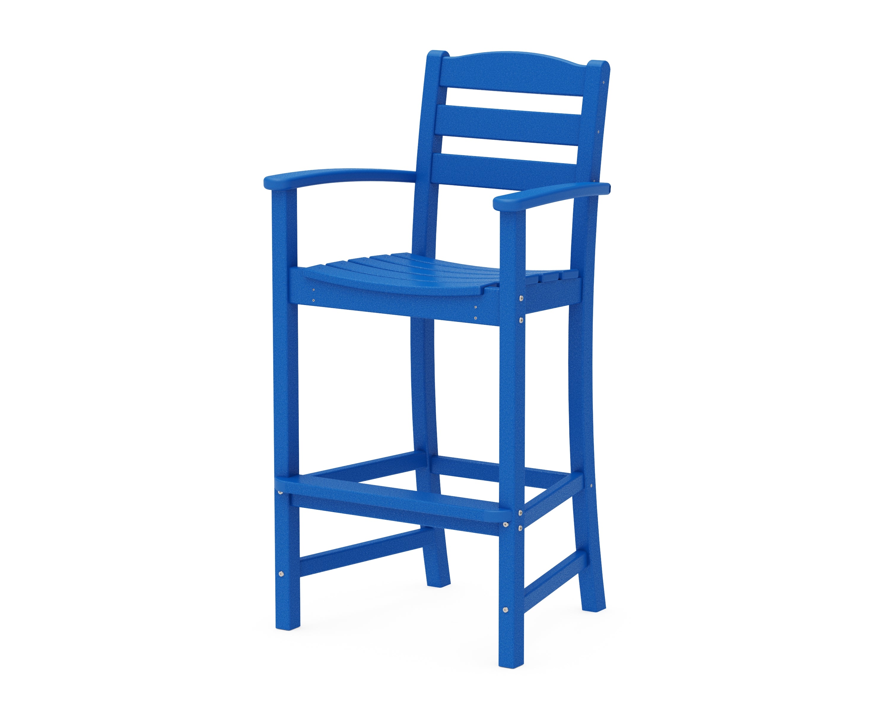 POLYWOOD® La Casa Café Bar Arm Chair in Pacific Blue