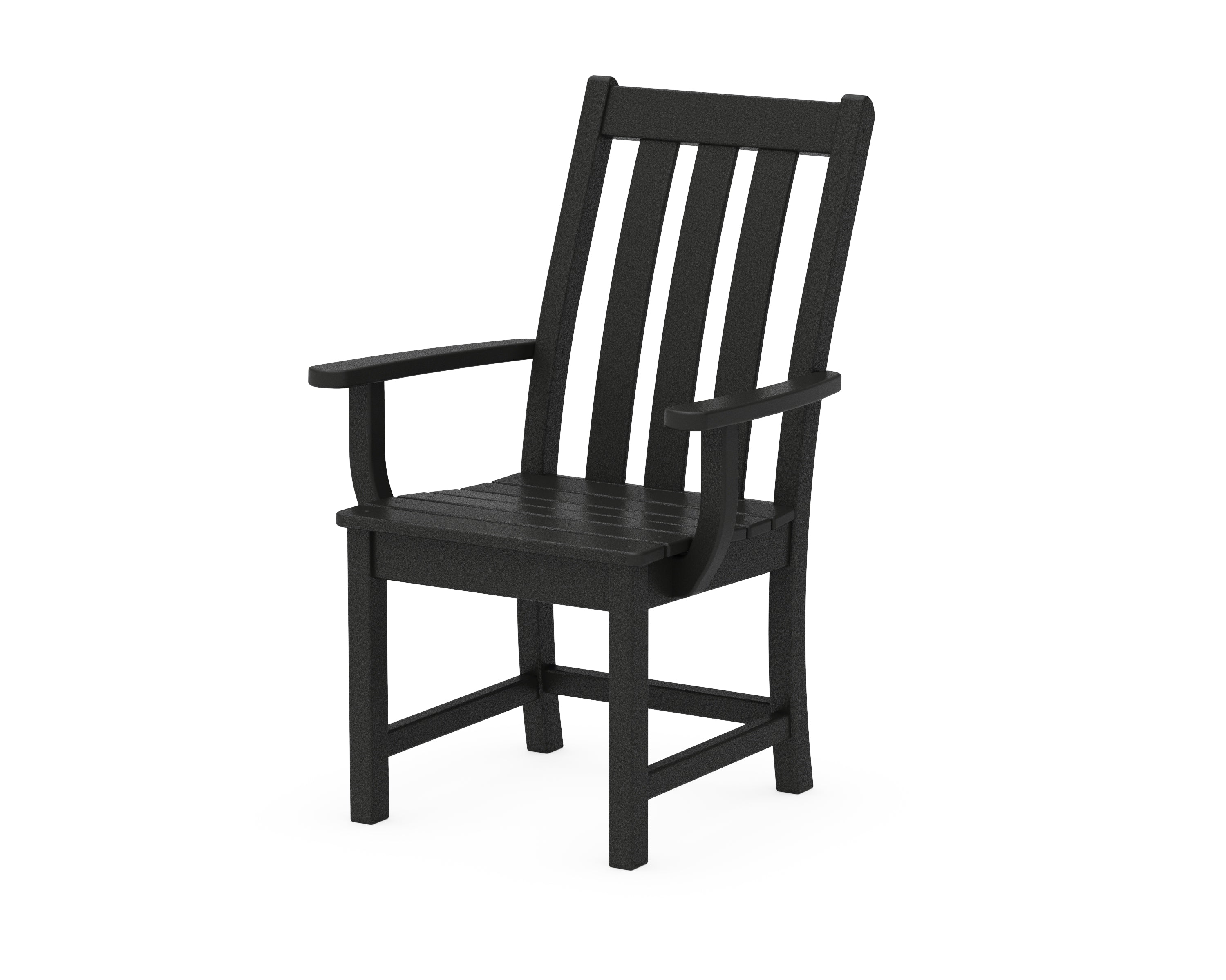 POLYWOOD® Vineyard Dining Arm Chair in Black