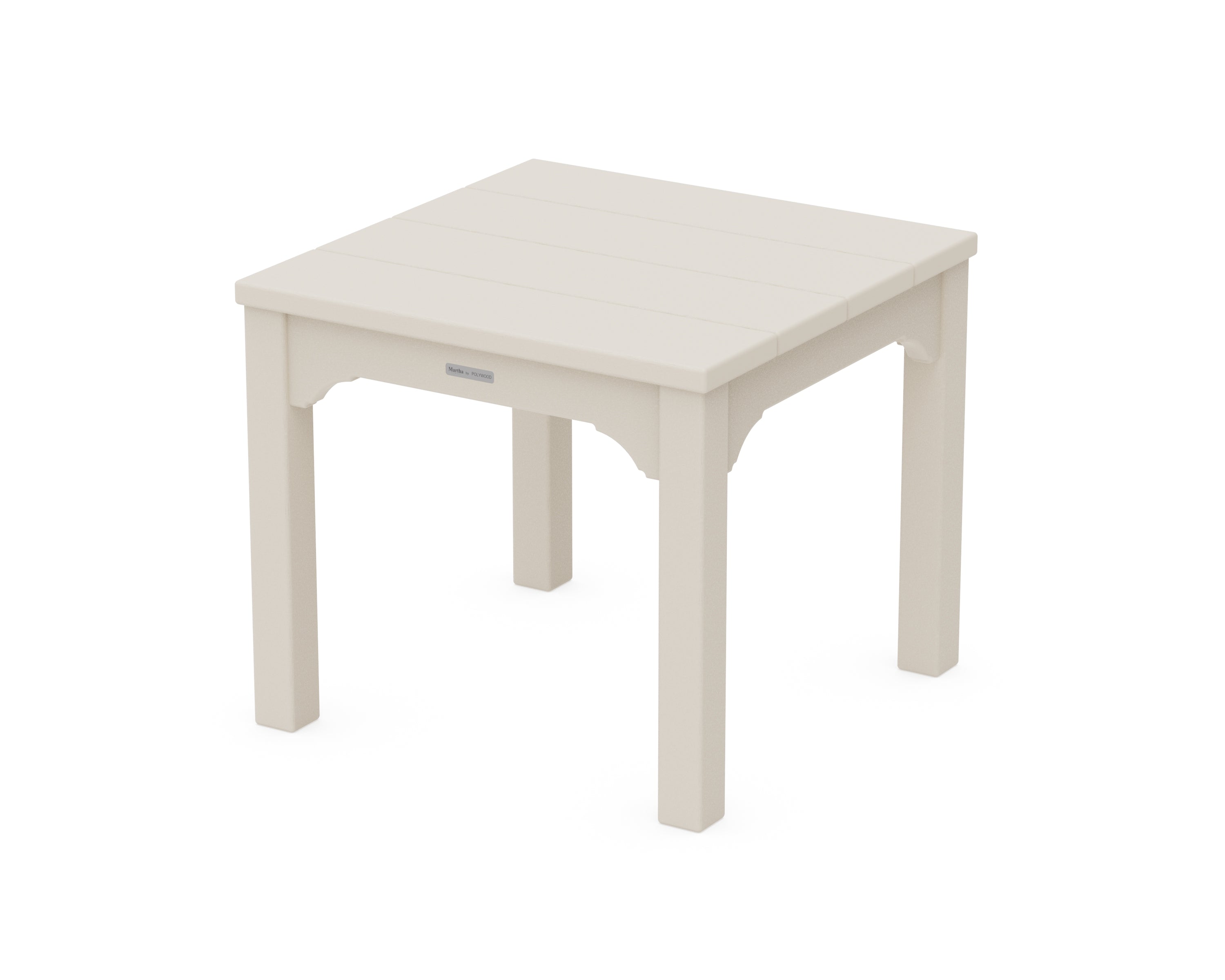 Martha Stewart by POLYWOOD® Chinoiserie End Table in Sand