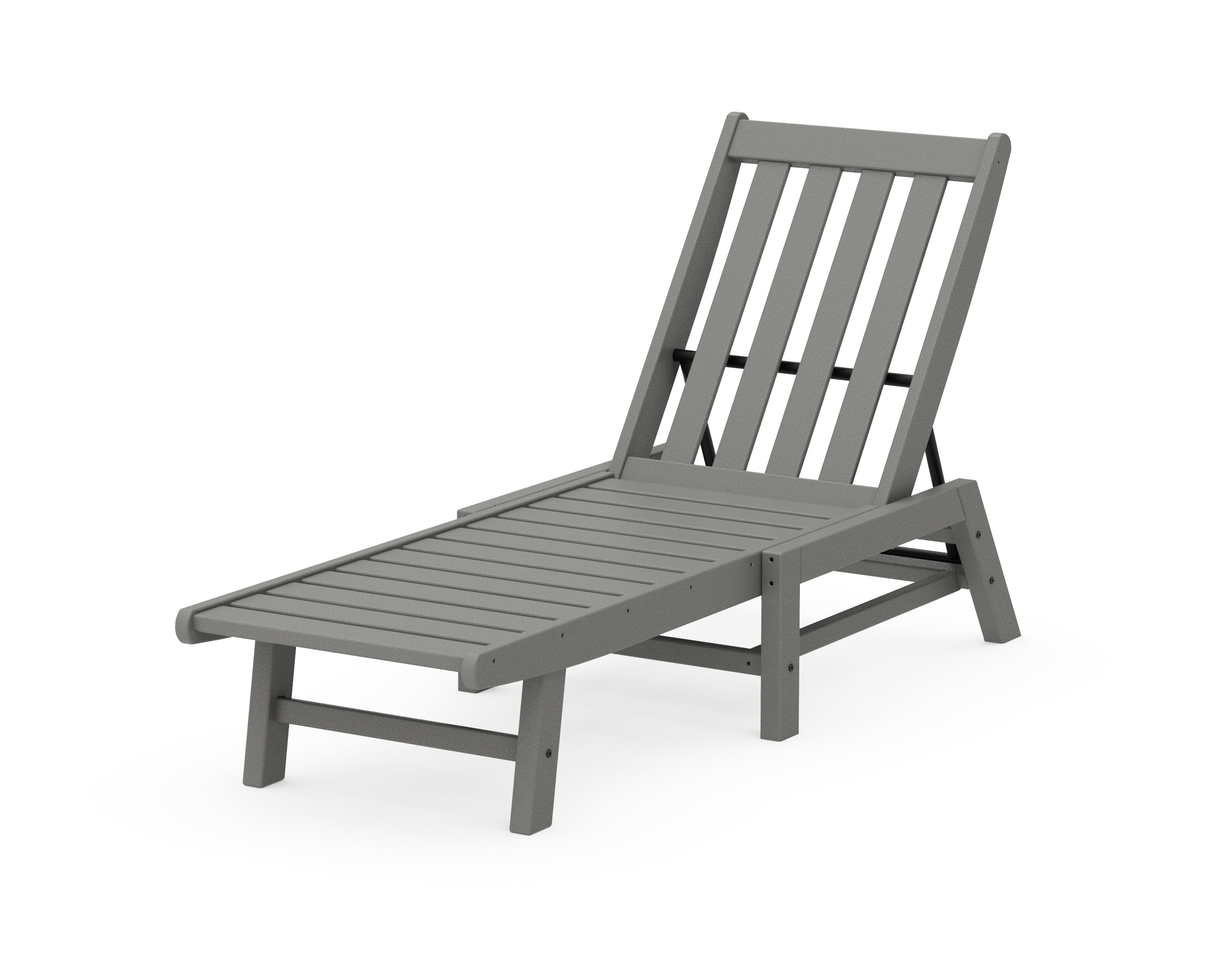 POLYWOOD® Vineyard Chaise in Slate Grey