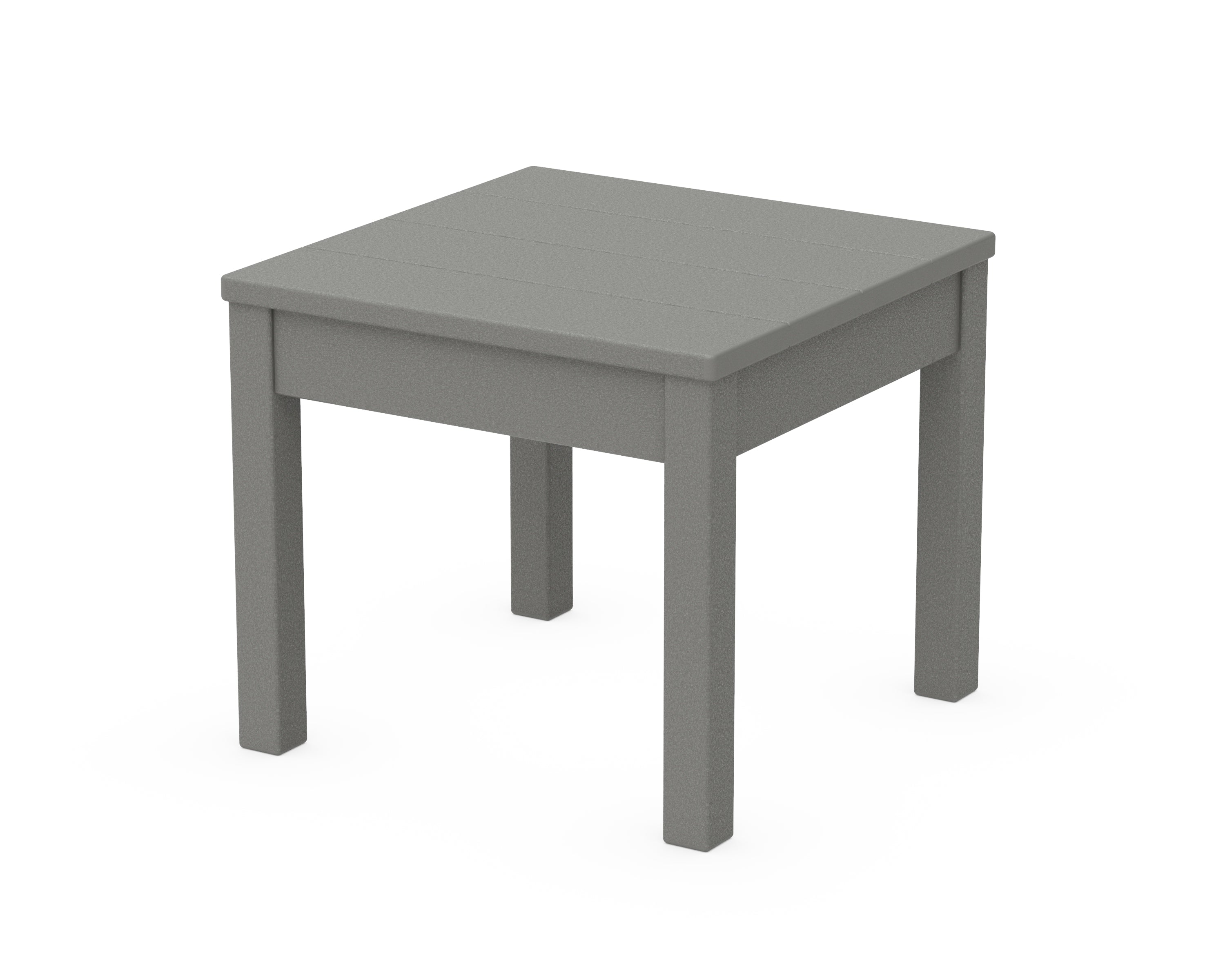 POLYWOOD® 22" Square End Table in Slate Grey