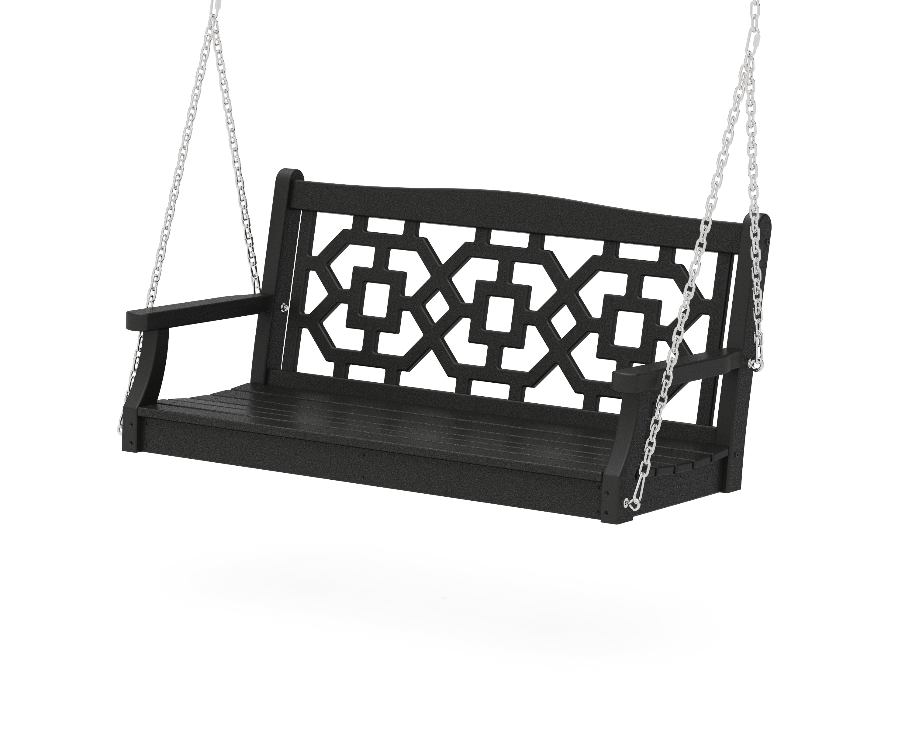 Martha Stewart by POLYWOOD® Chinoiserie 48" Swing in Black