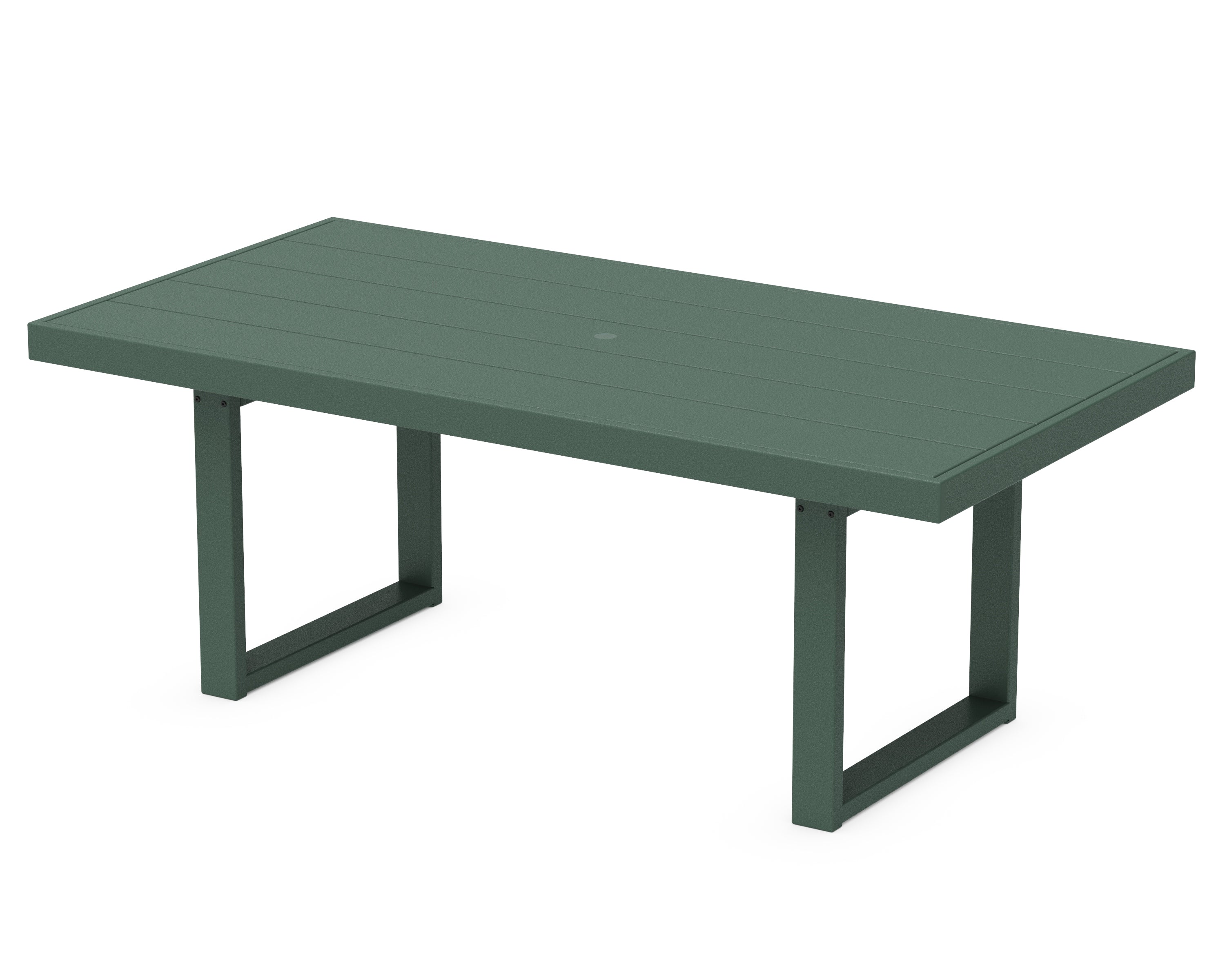 POLYWOOD® EDGE 40" x 78" Dining Table in Green