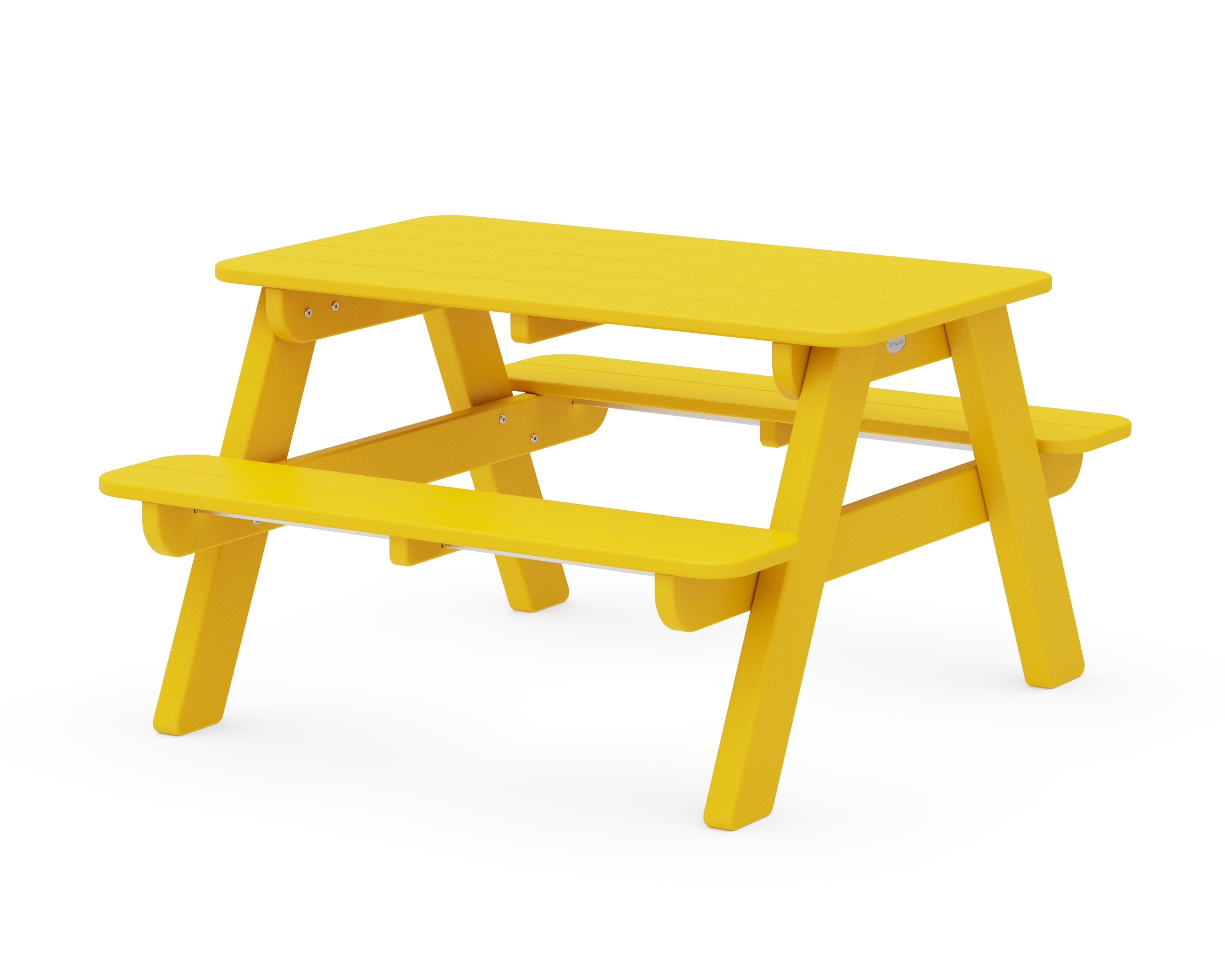 POLYWOOD® Kids Outdoor Picnic Table in Lemon