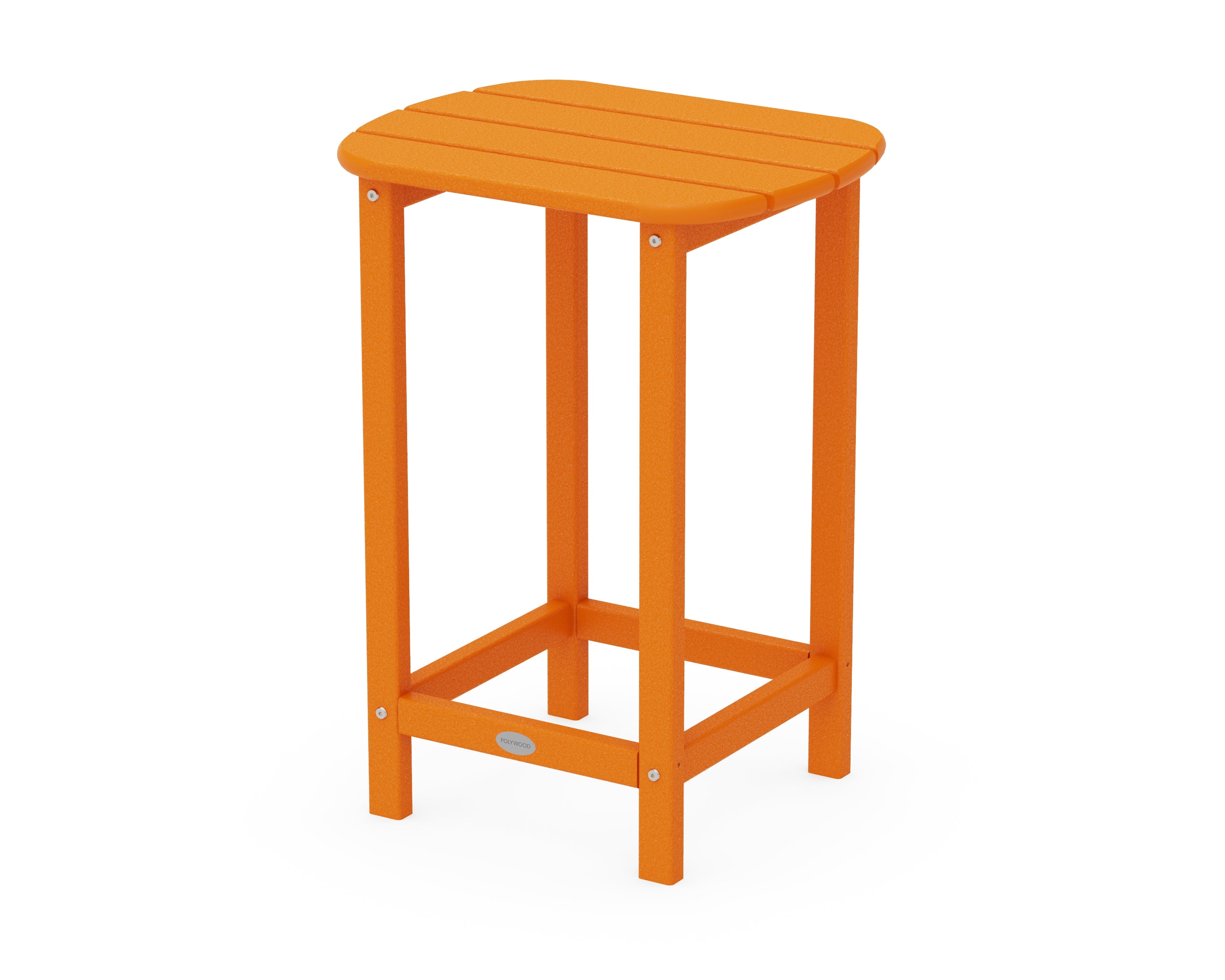 POLYWOOD® South Beach 26" Counter Side Table in Tangerine