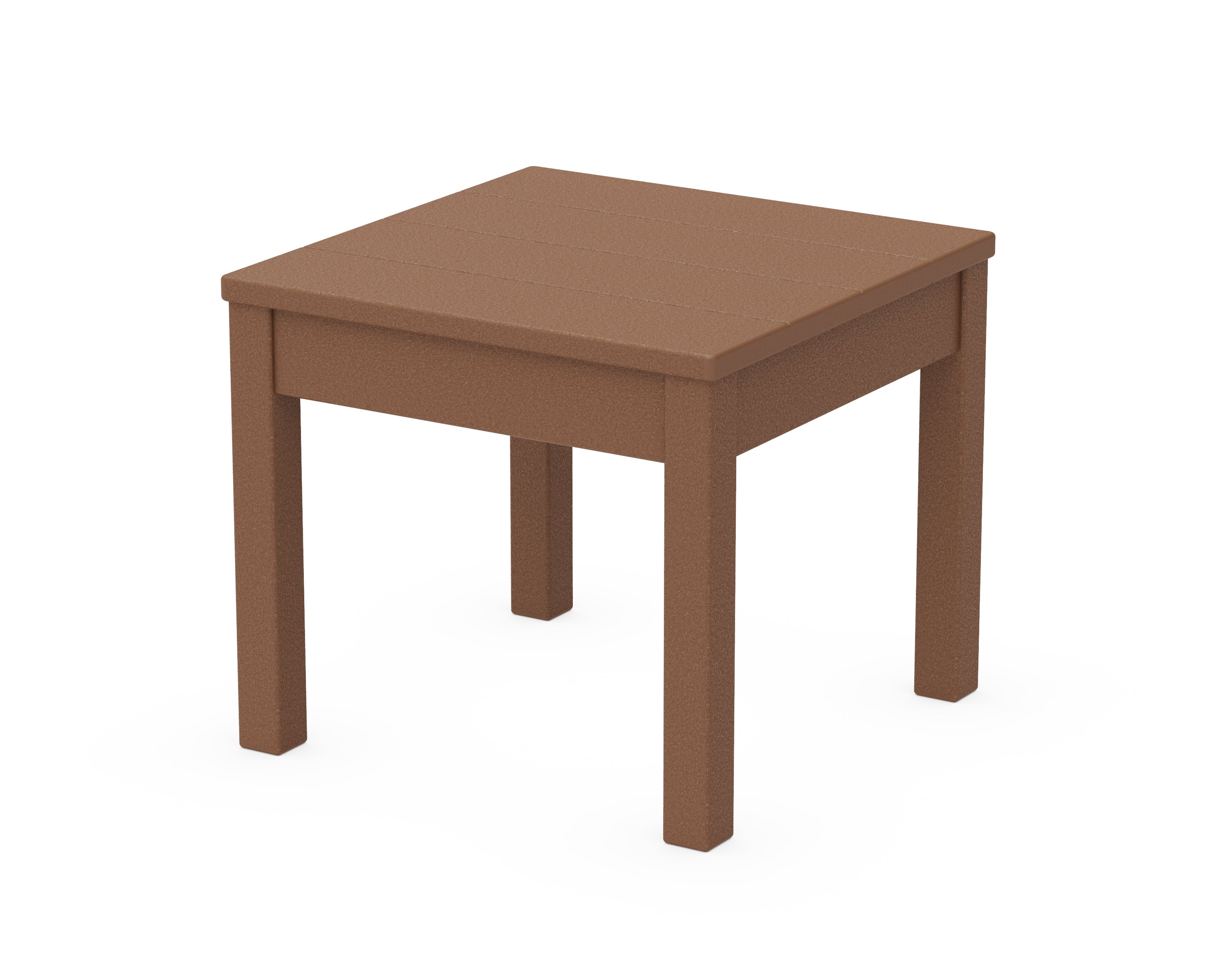 POLYWOOD® 22" Square End Table in Teak