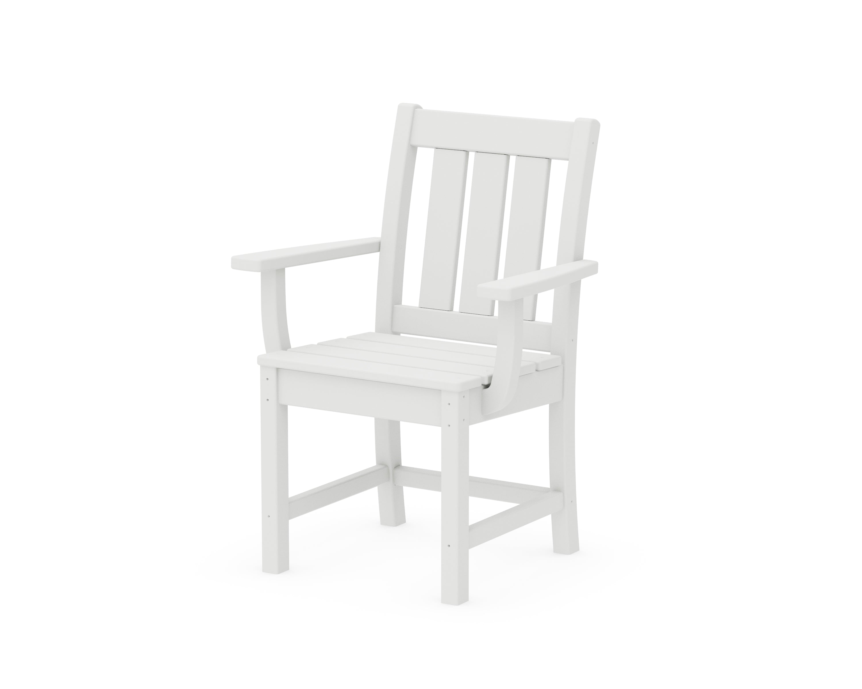 POLYWOOD® Oxford Dining Arm Chair in White