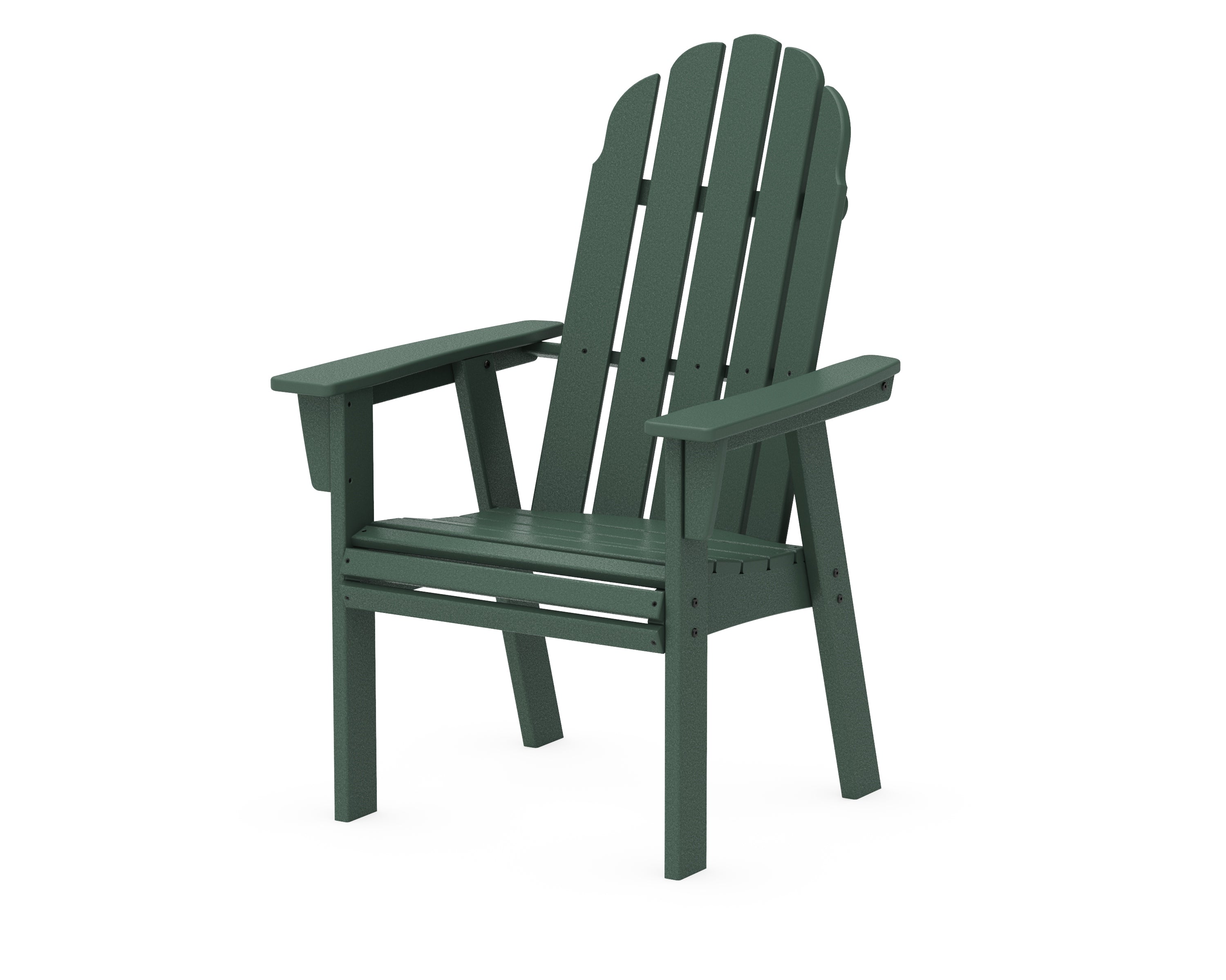 POLYWOOD® Vineyard Curveback Adirondack Dining Chair in Green